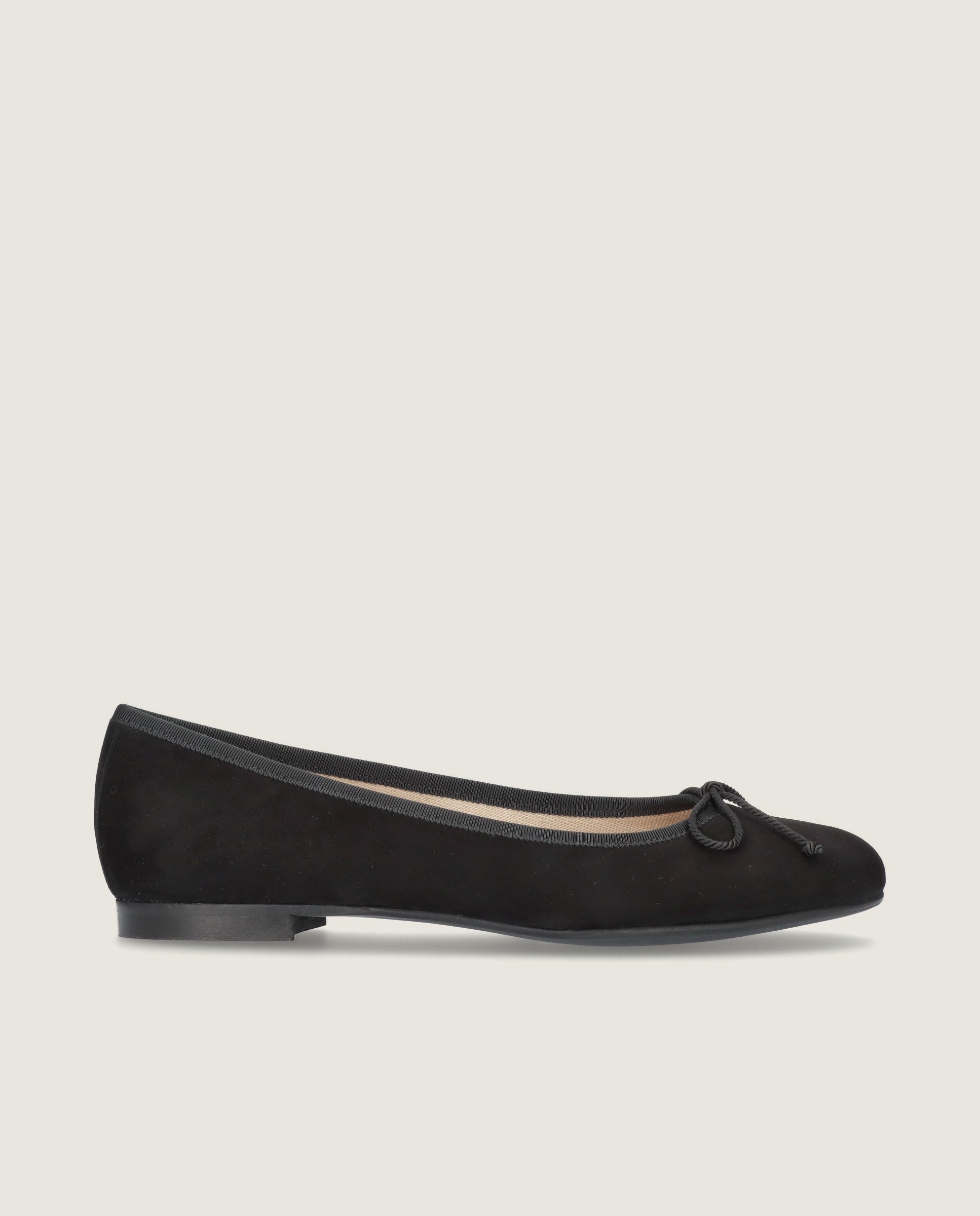 Audrey Black Suede Ballet Flats