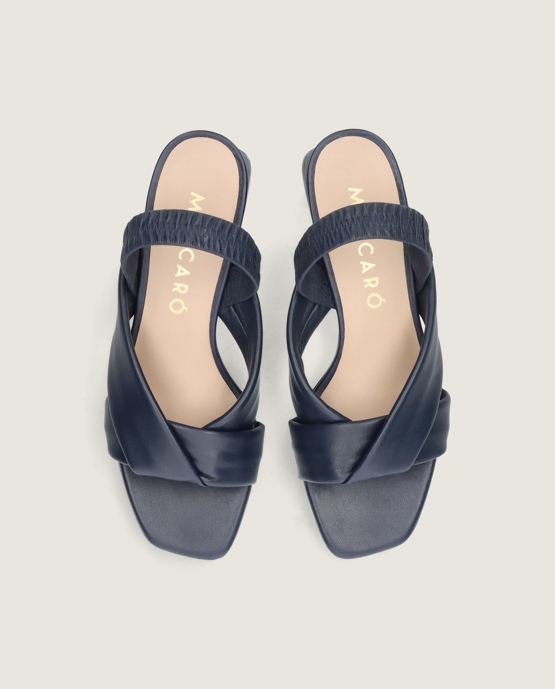 Sandalias Cannes Azules Piel