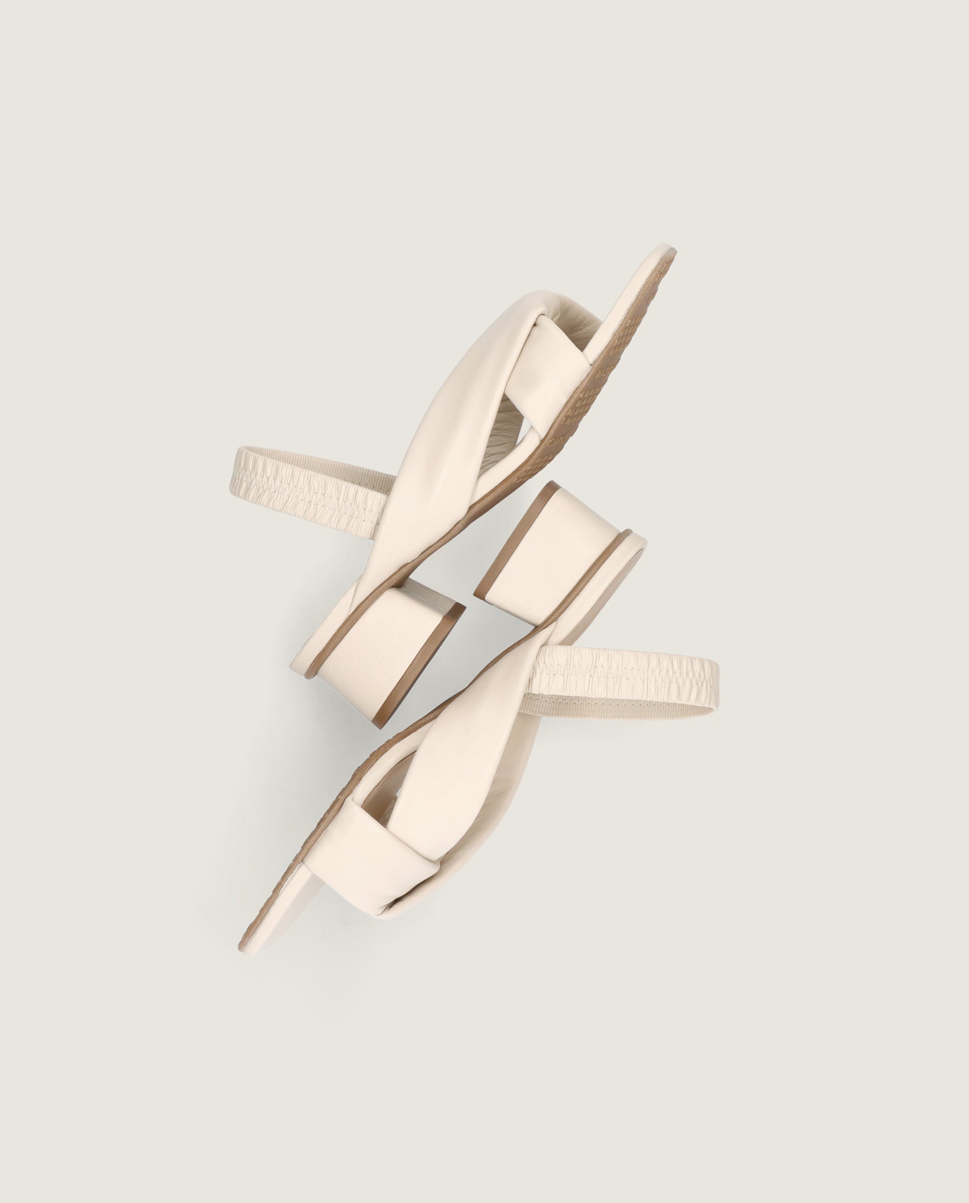 Sandalias Cannes Blancos Piel