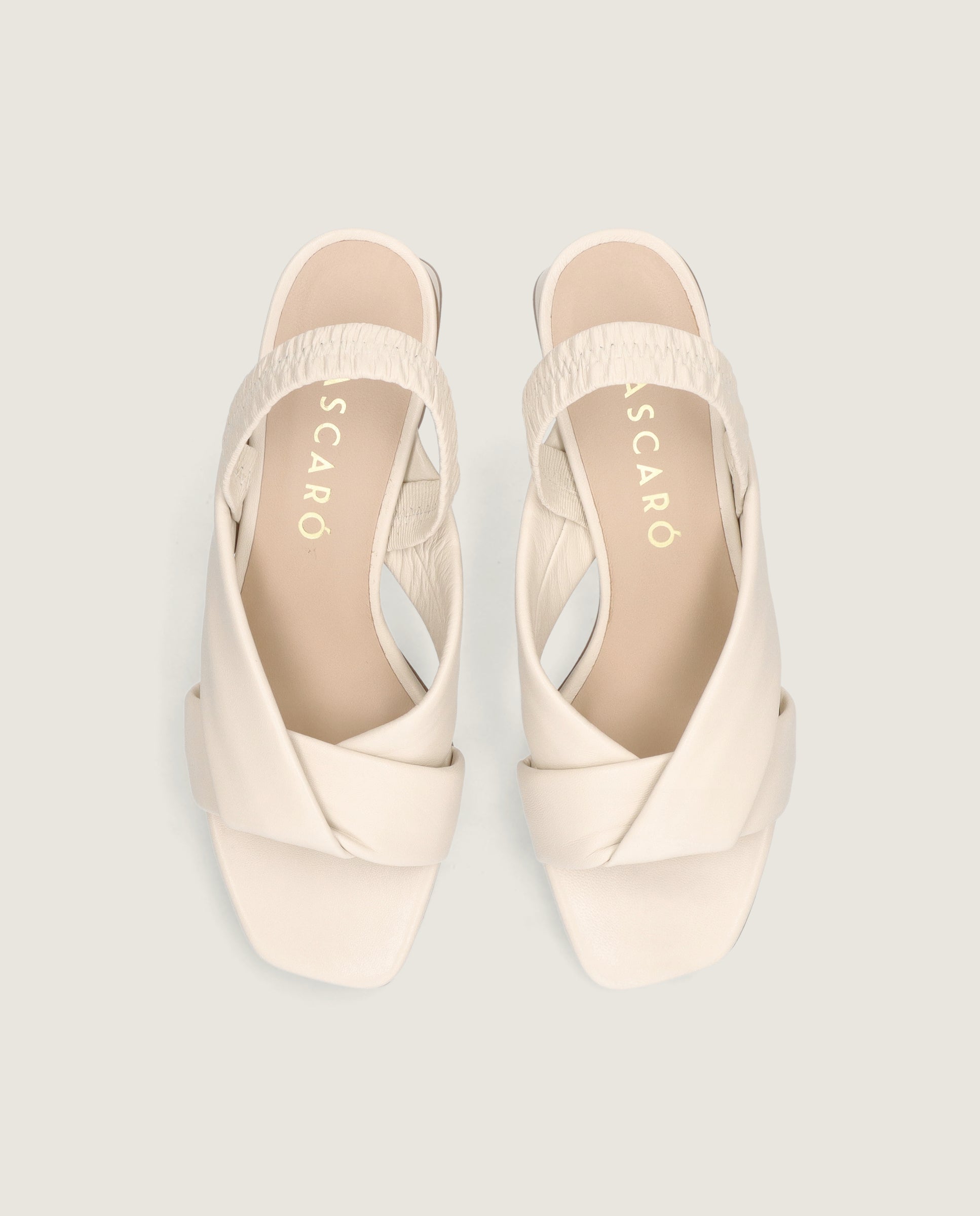 Sandalias Cannes Blancos Piel