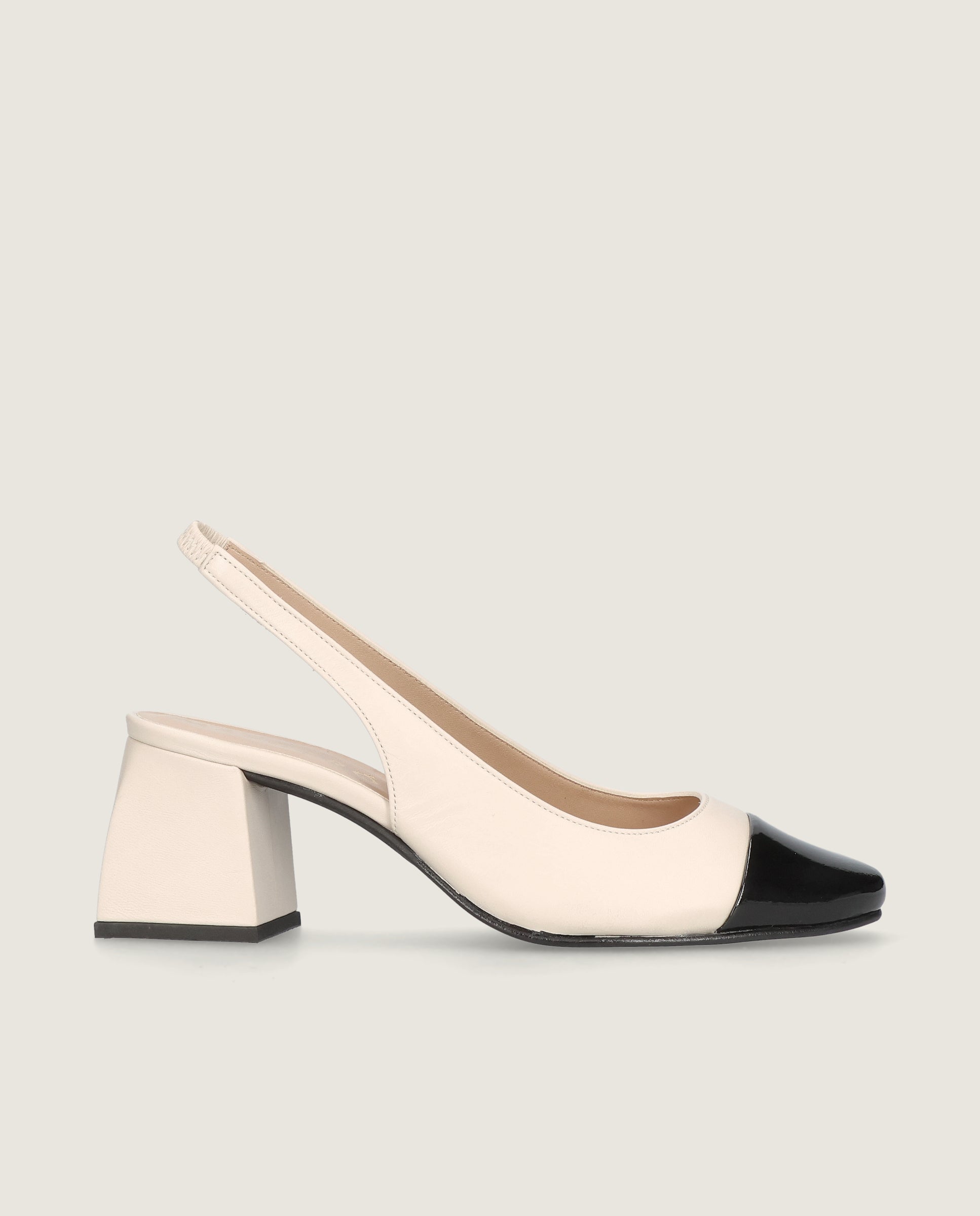 Freja White Leather Pumps
