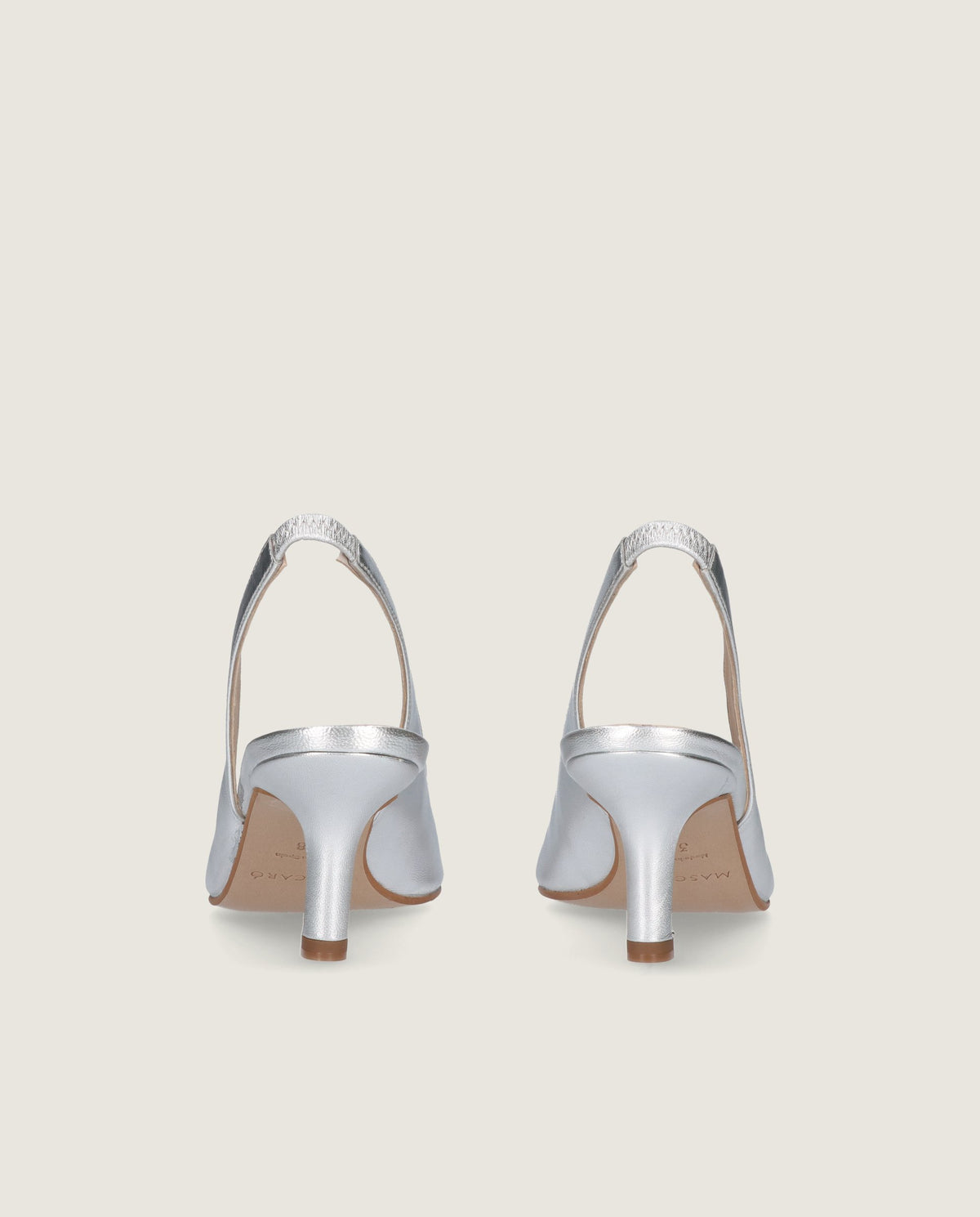 Salon Phoebe Silberne Metallische Leder