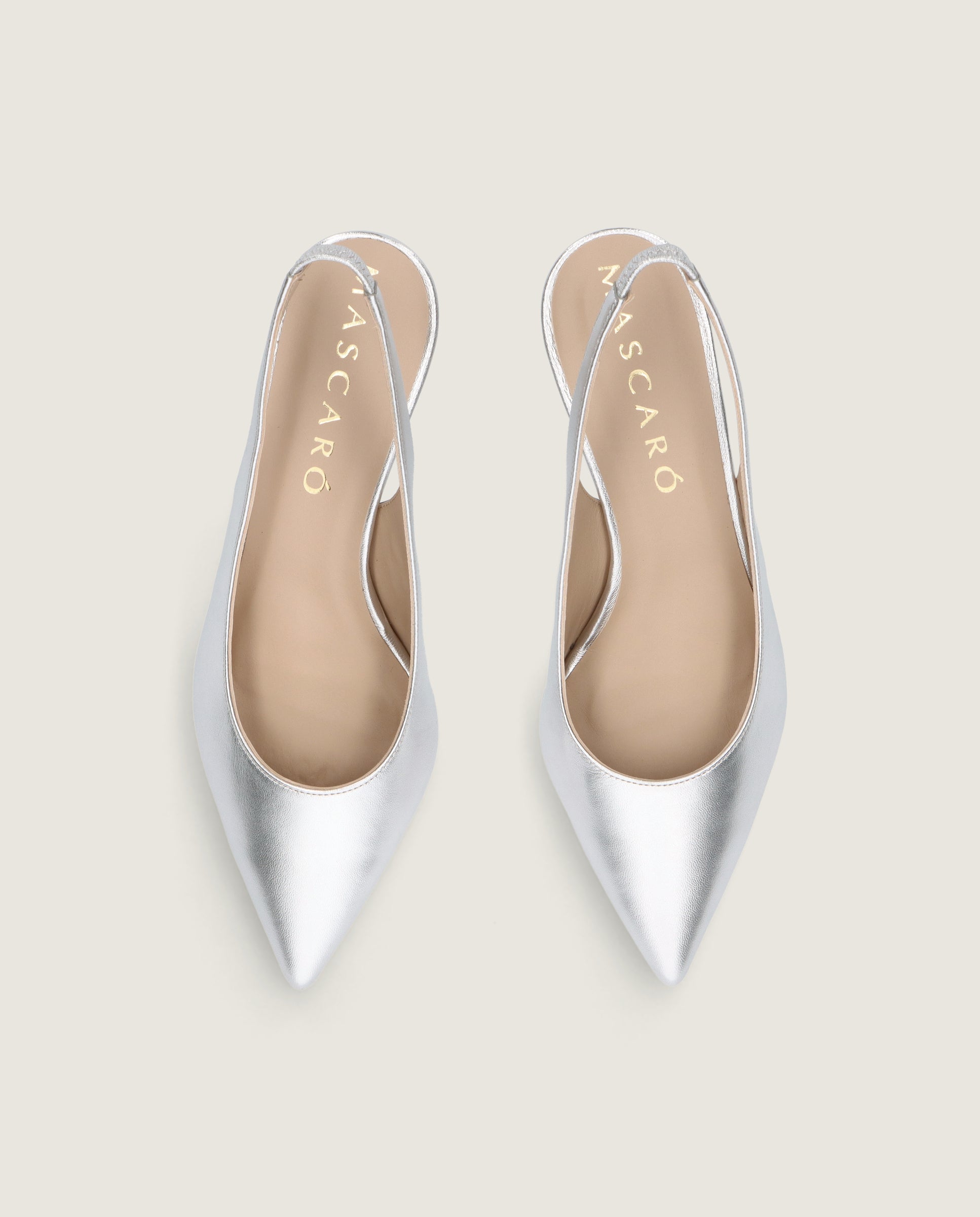 Vue alternative de Phoebe Salon Cuir Métallisé Argent par Mascaro