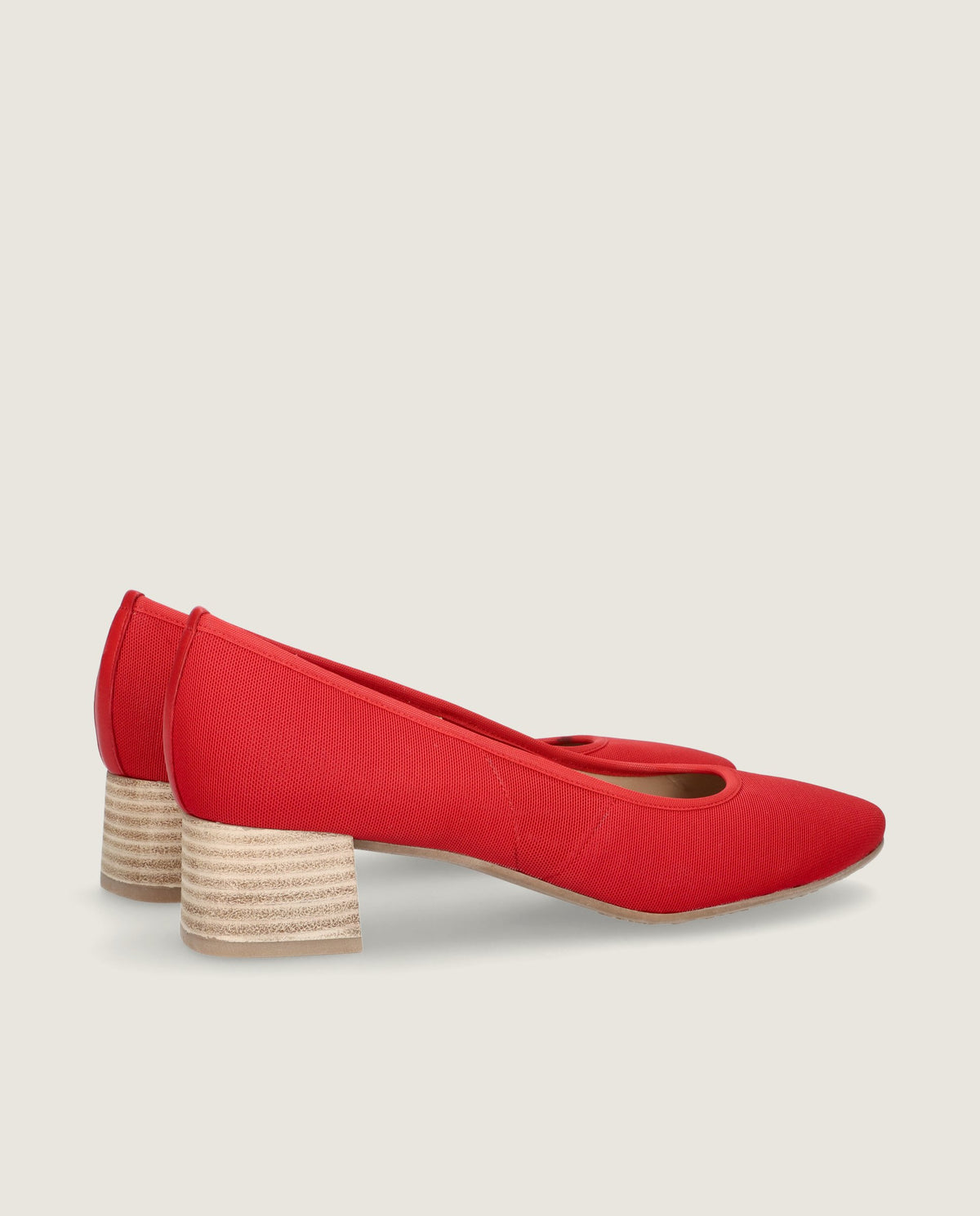 Luisa Red Woven Pumps