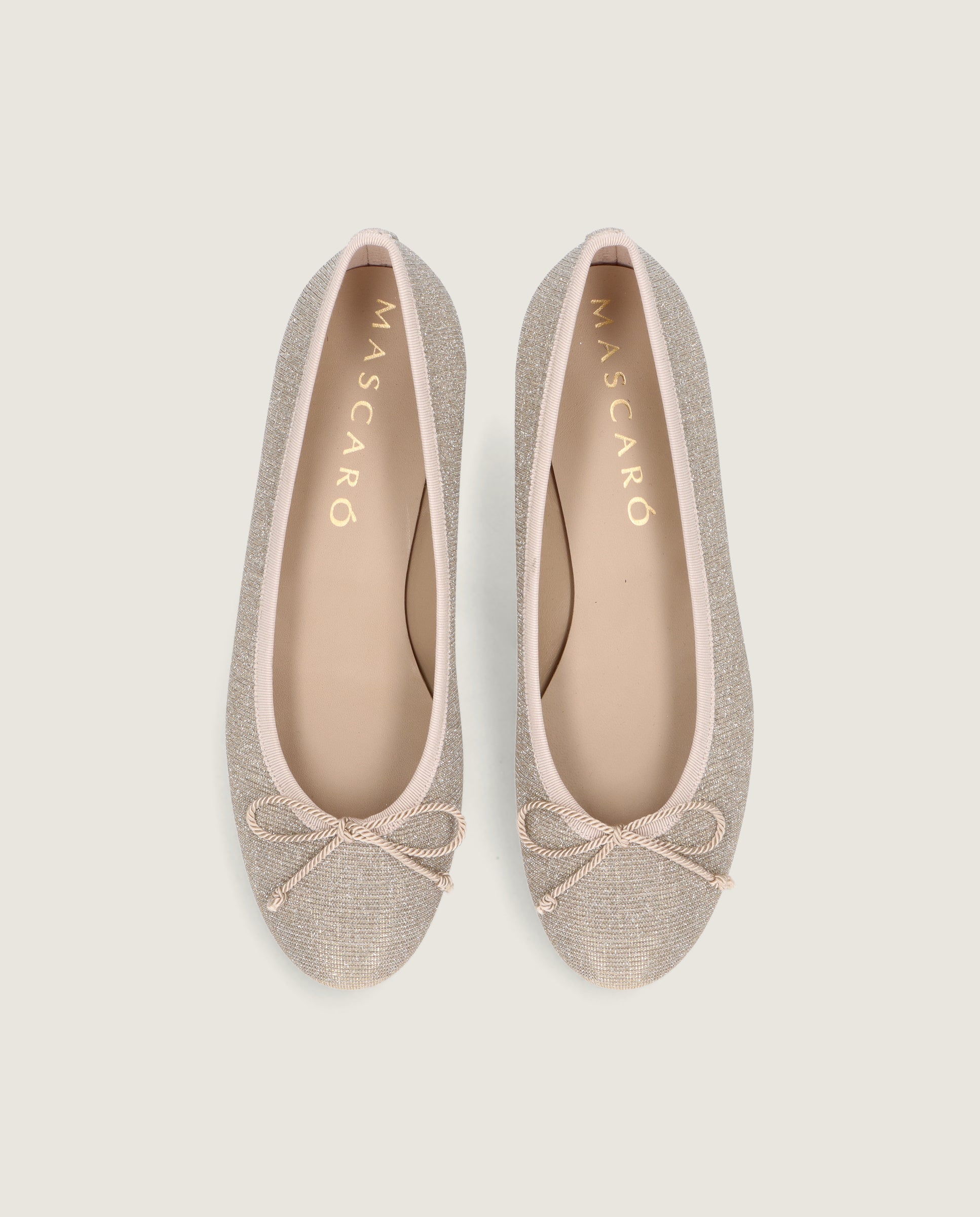 Vista alternativa de Bailarinas Audrey Plateados Tejidos por Mascaro