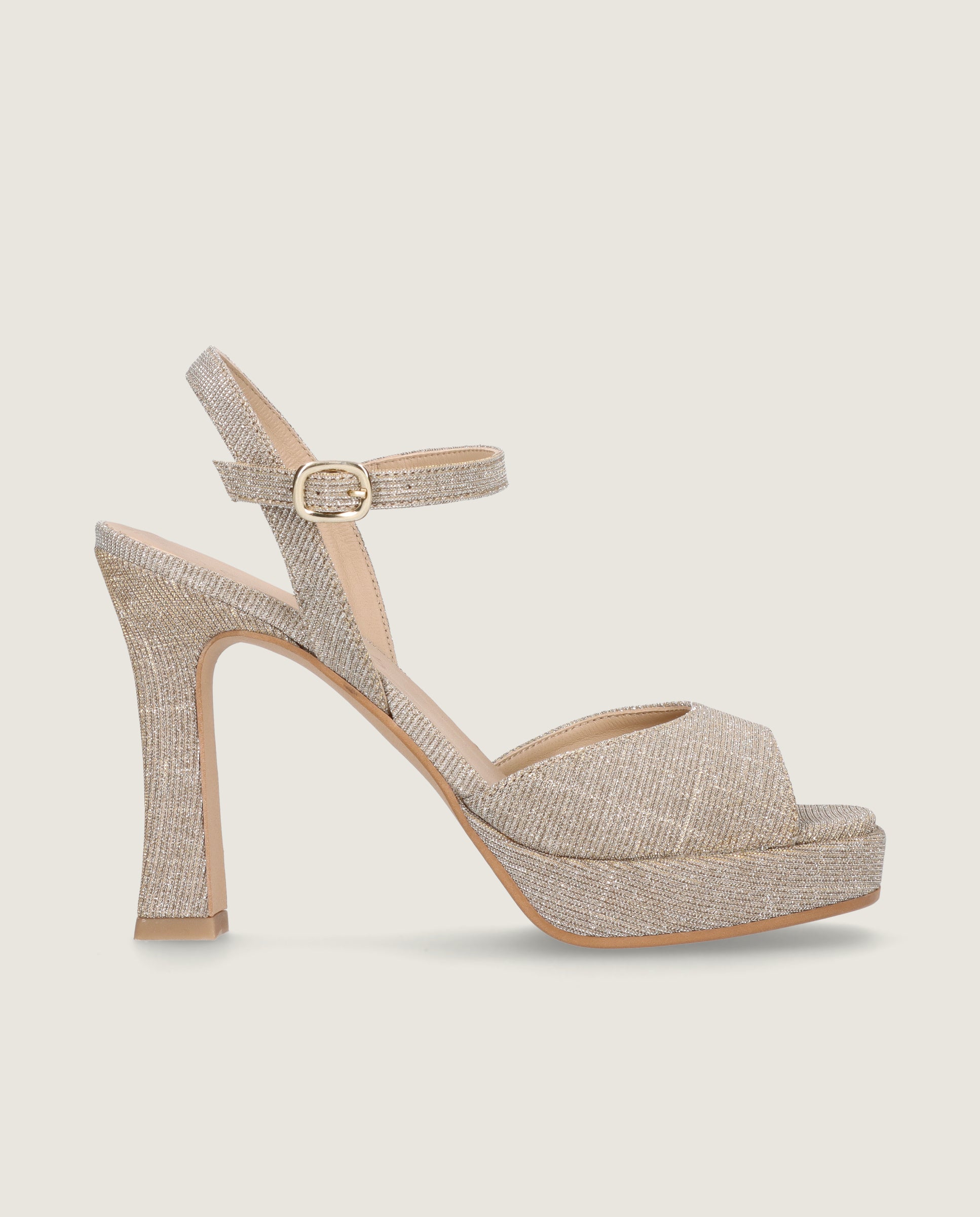 Sandalias Mykonos Plateados Tejidos