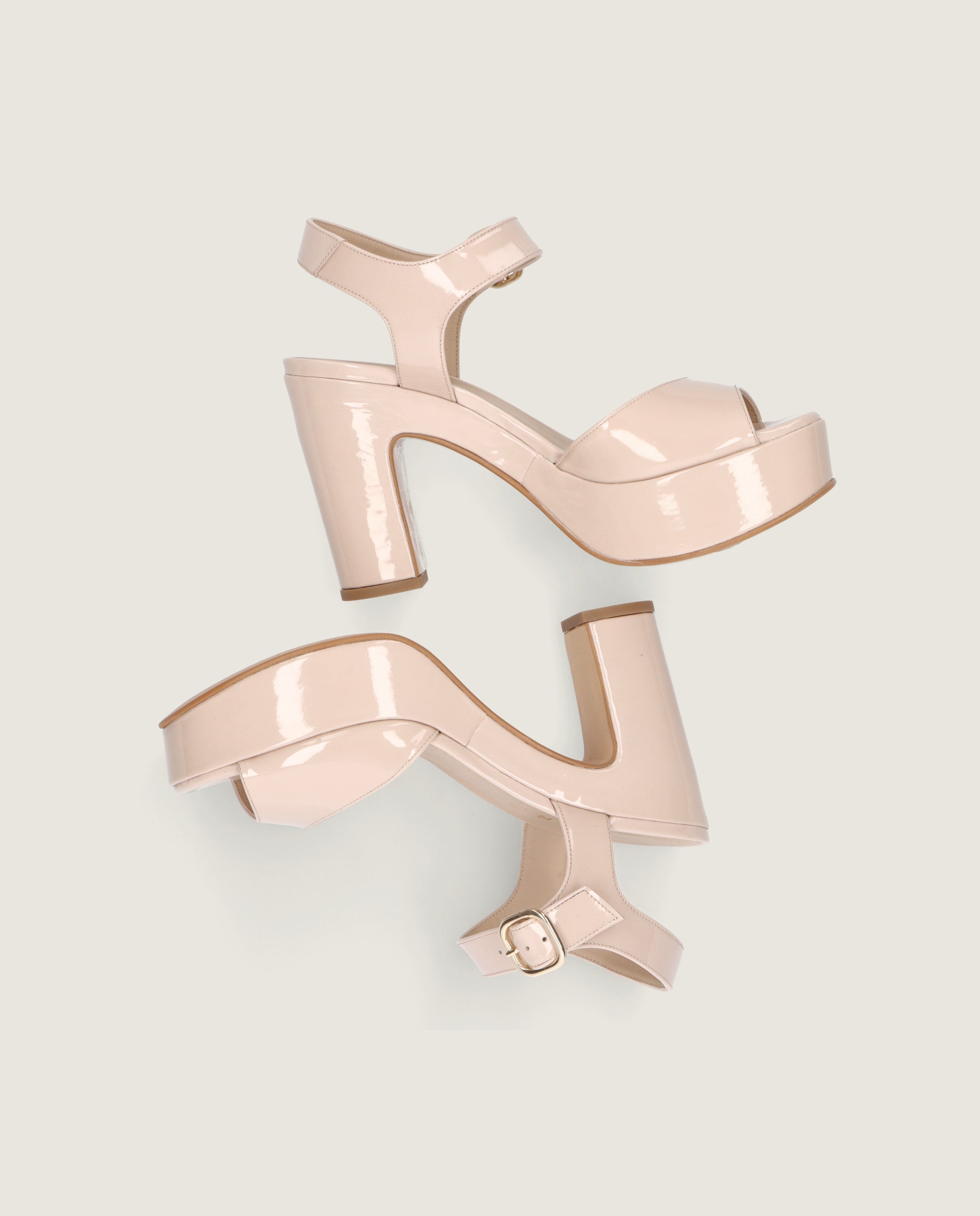 Ruth Pink Patent Leather Sandals