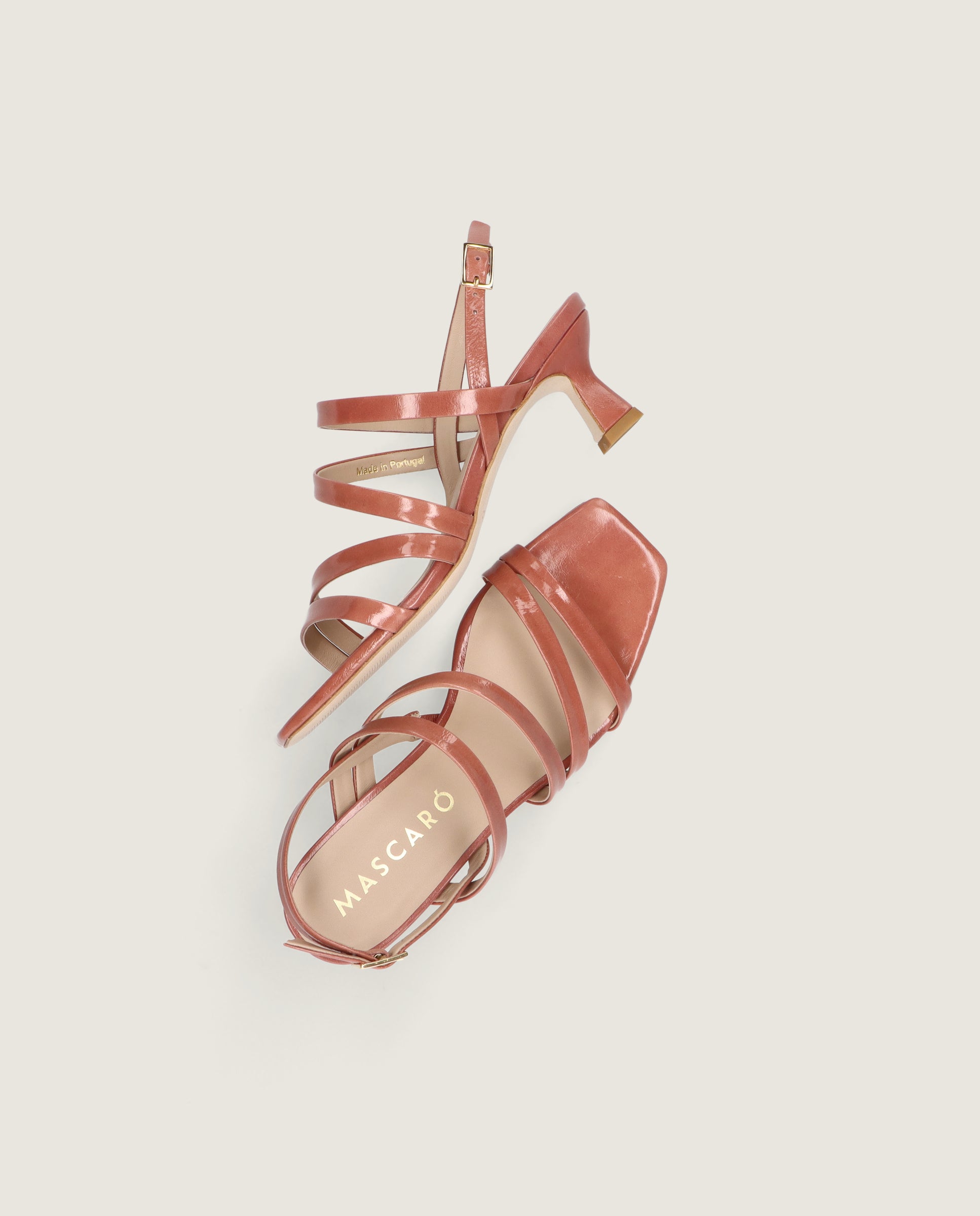 Sandalias Mandy Rosas Piel