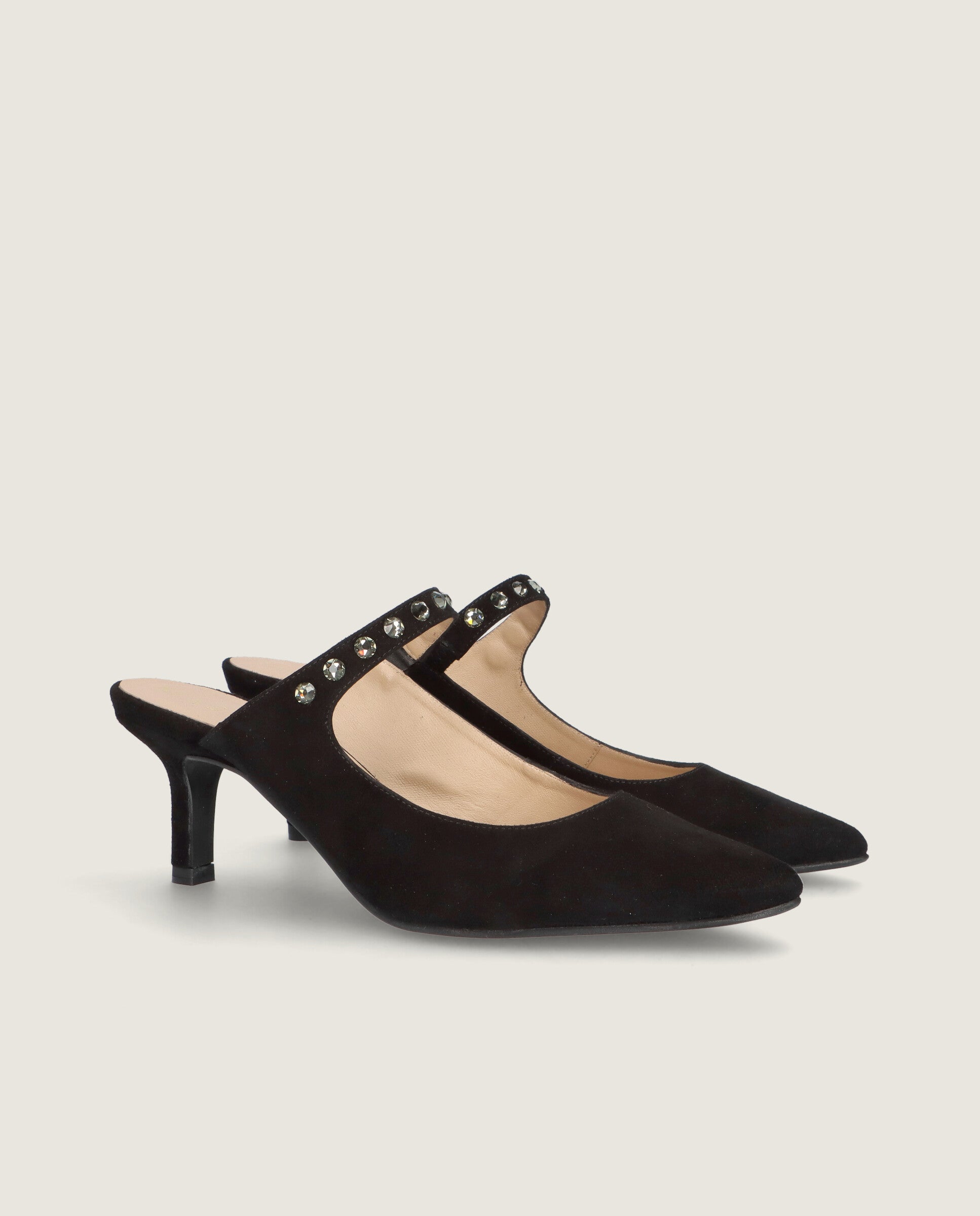 Image de Salon Phoebe Black Suede par Mascaro