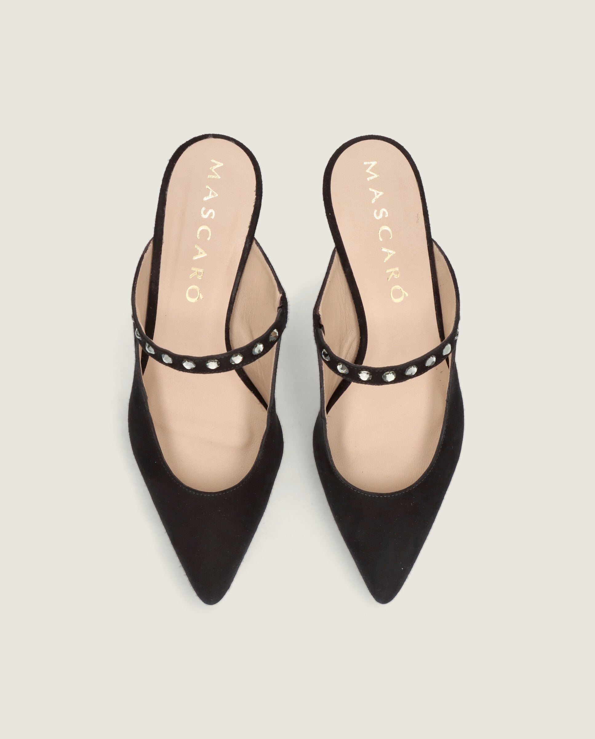 Vue alternative de Salon Phoebe Black Suede par Mascaro