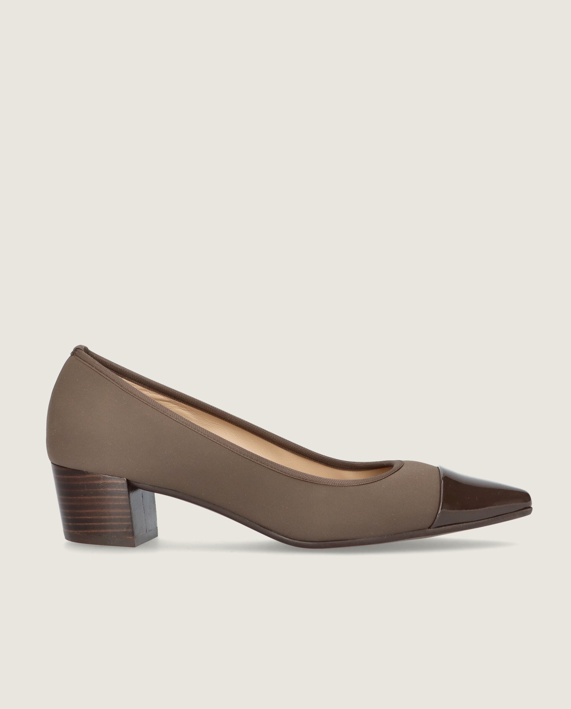 Greta Brown Woven Pumps