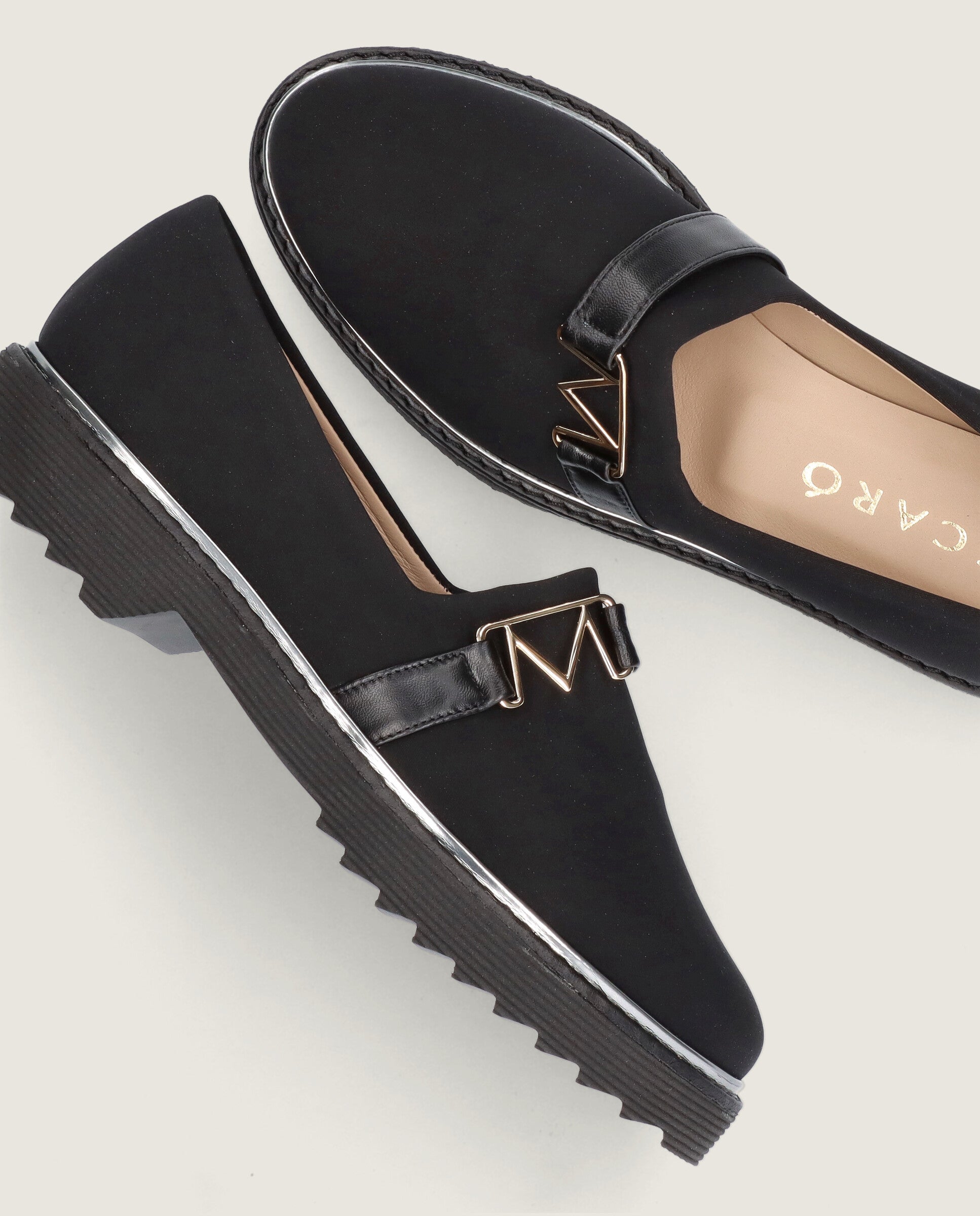 Loafers Charlize Negros Tejidos