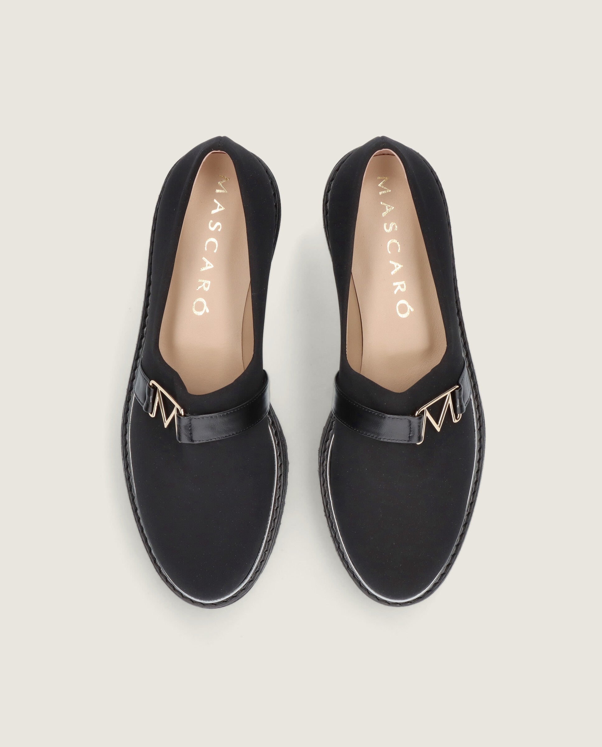 Vista alternativa de Loafers Charlize Negros Tejidos por Mascaro