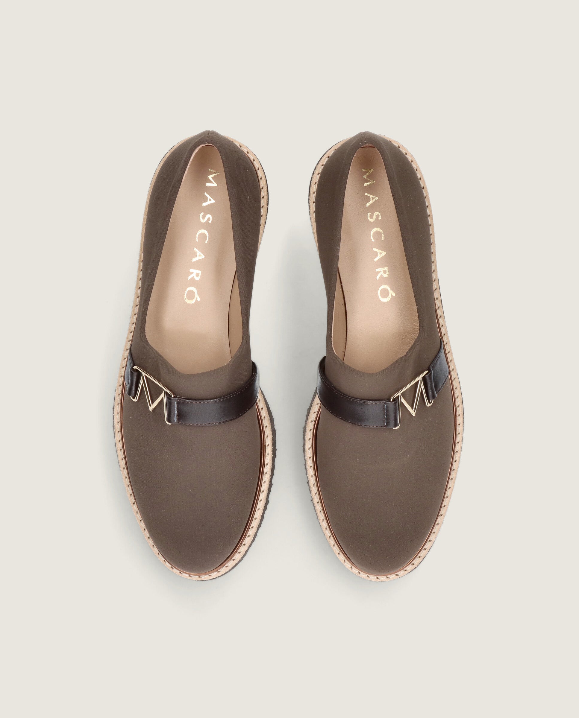 Loafers Charlize Marrones Tejidos
