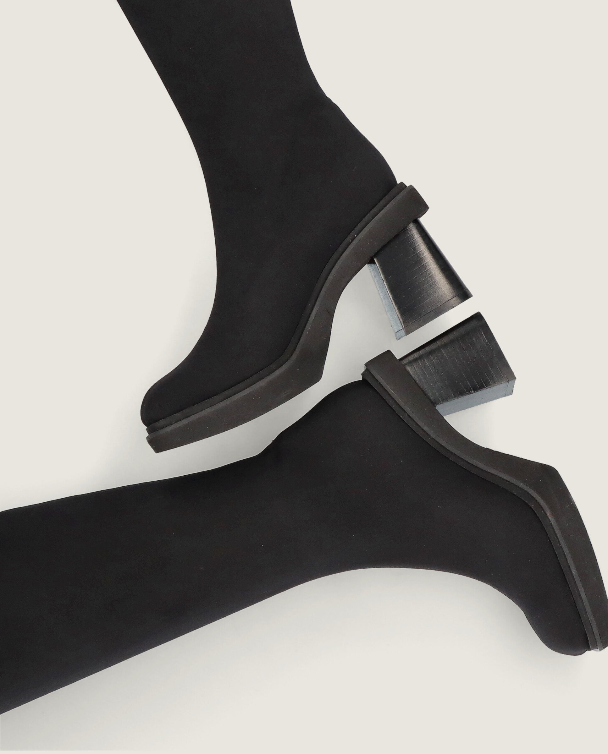 Bottes tissées noires Sandra