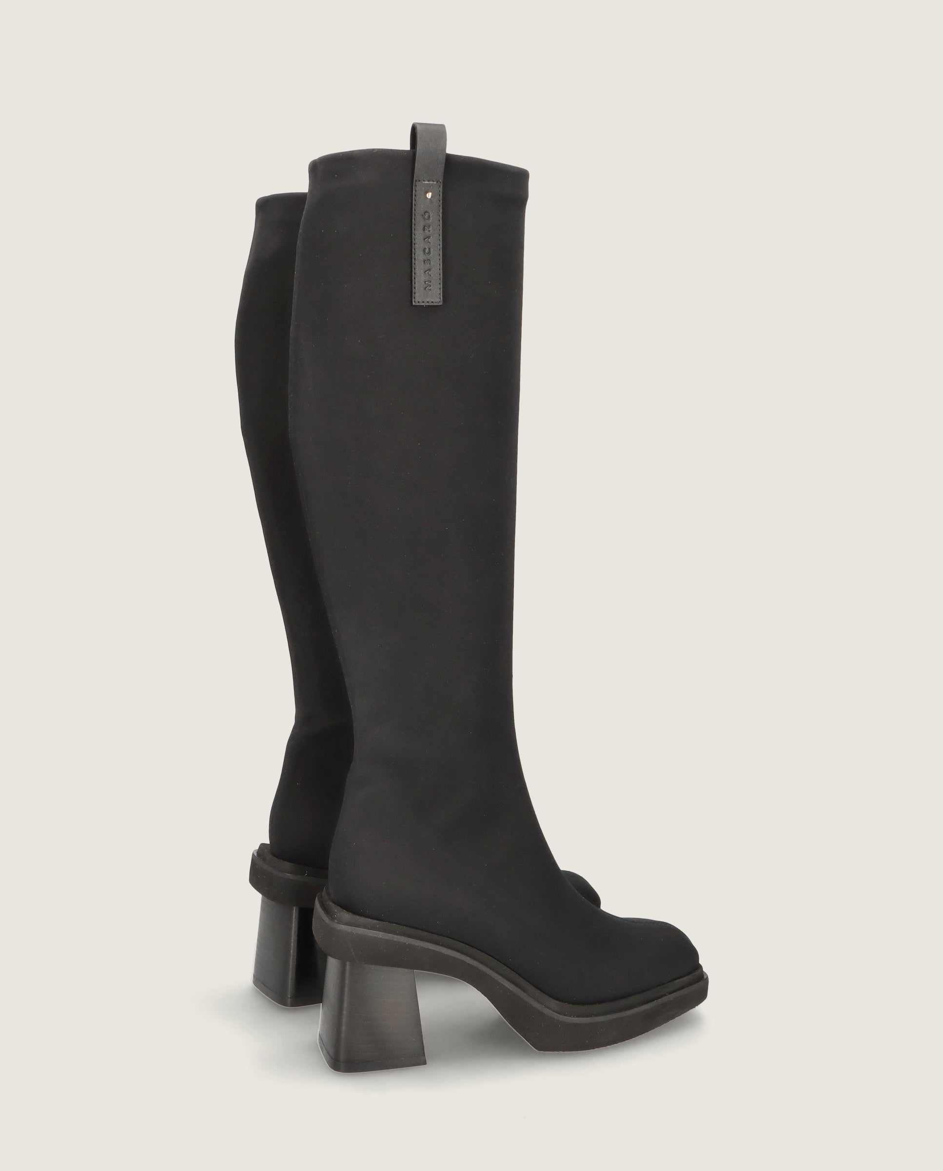 Bottes tissées noires Sandra