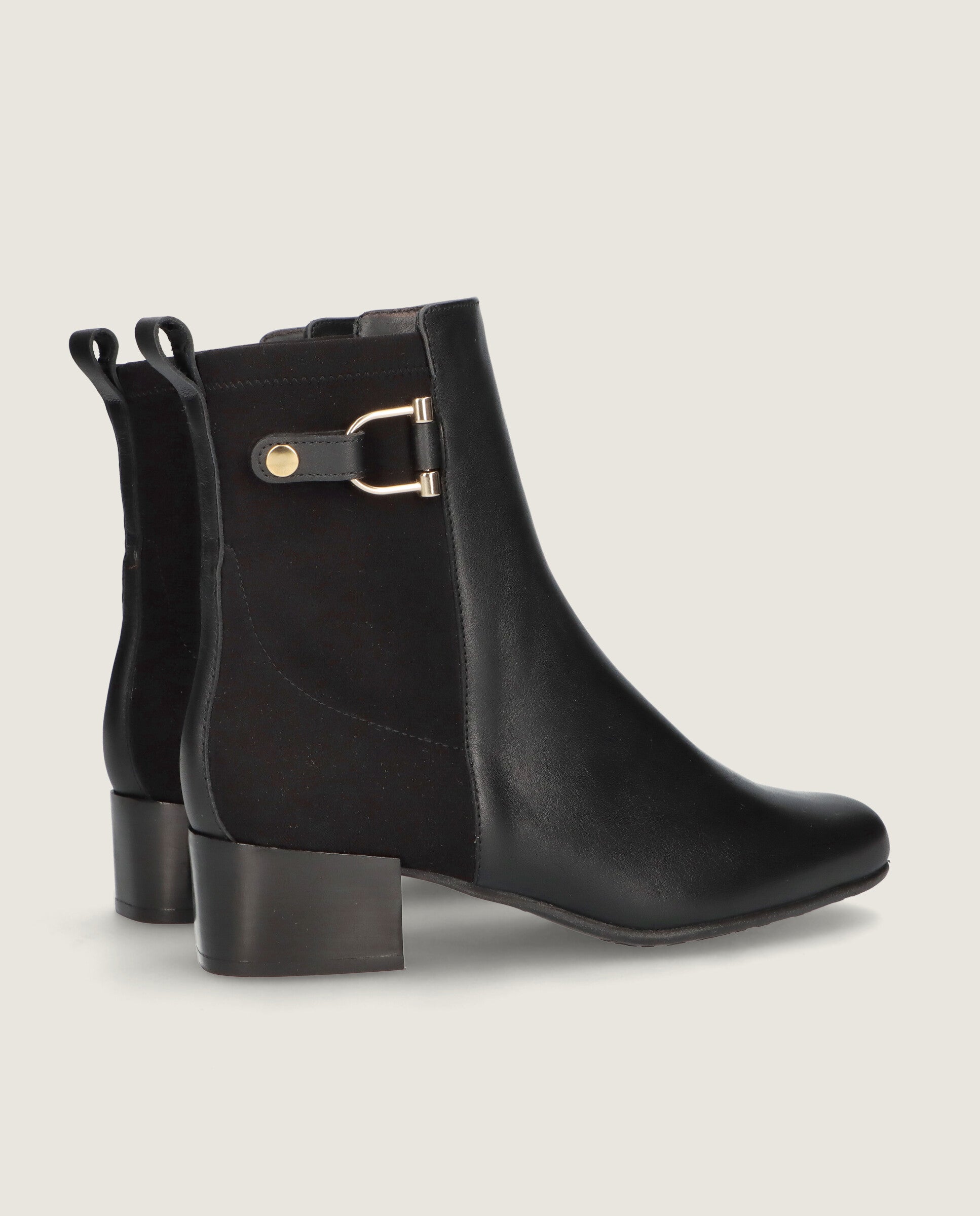 Botines Milan Negros Tejidos