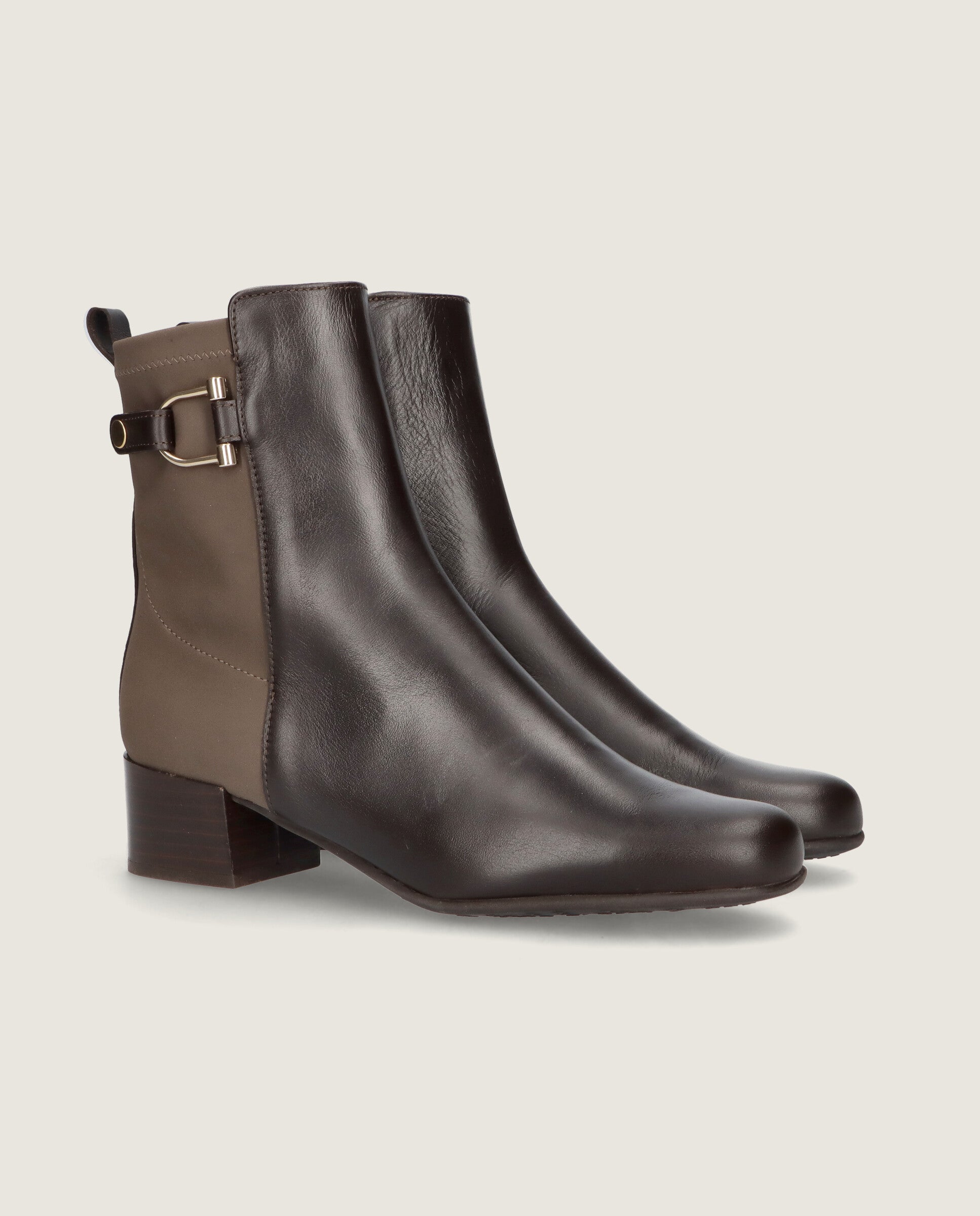 Botines Milan Marrones Tejidos