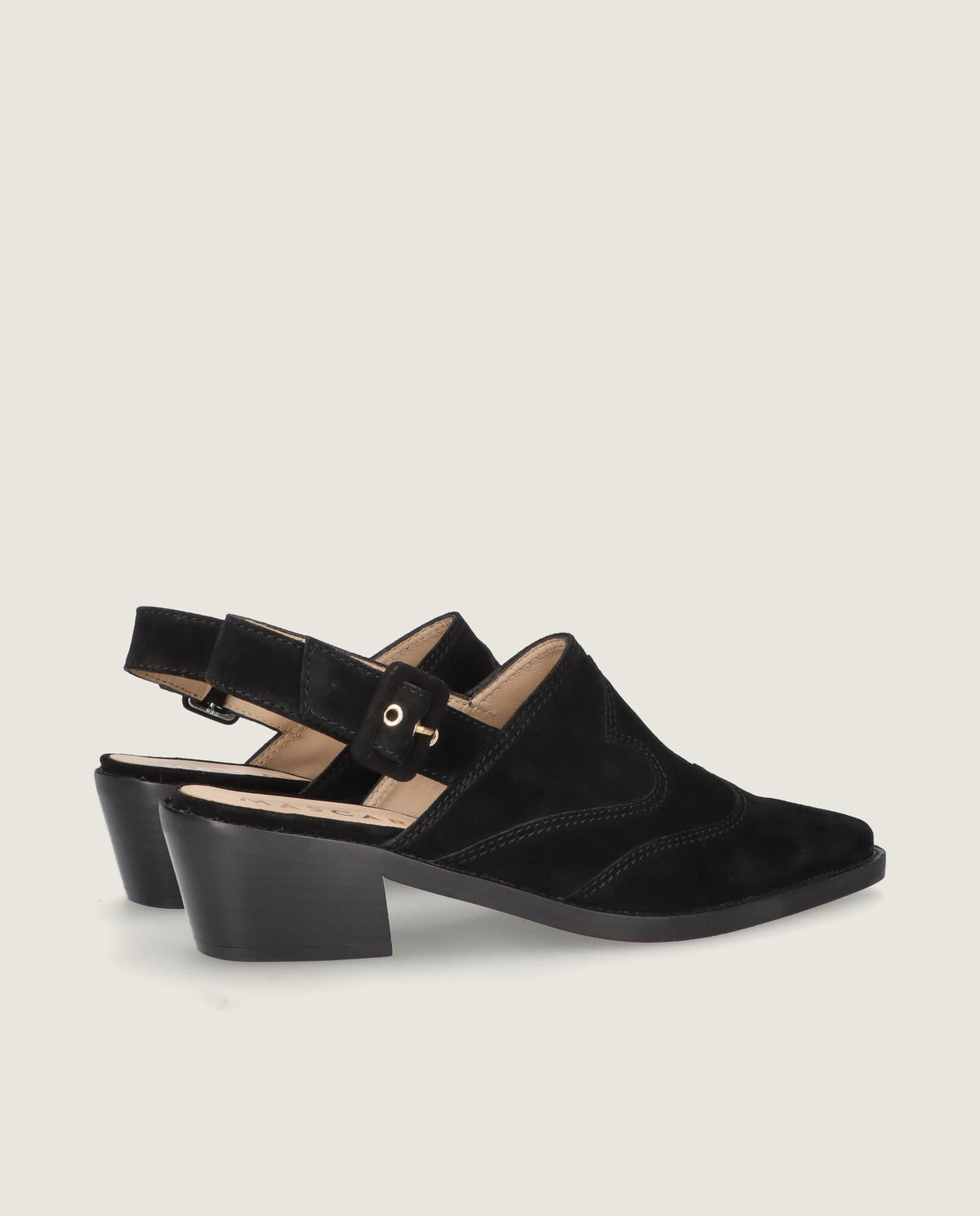 Nashville Black Suede Mules