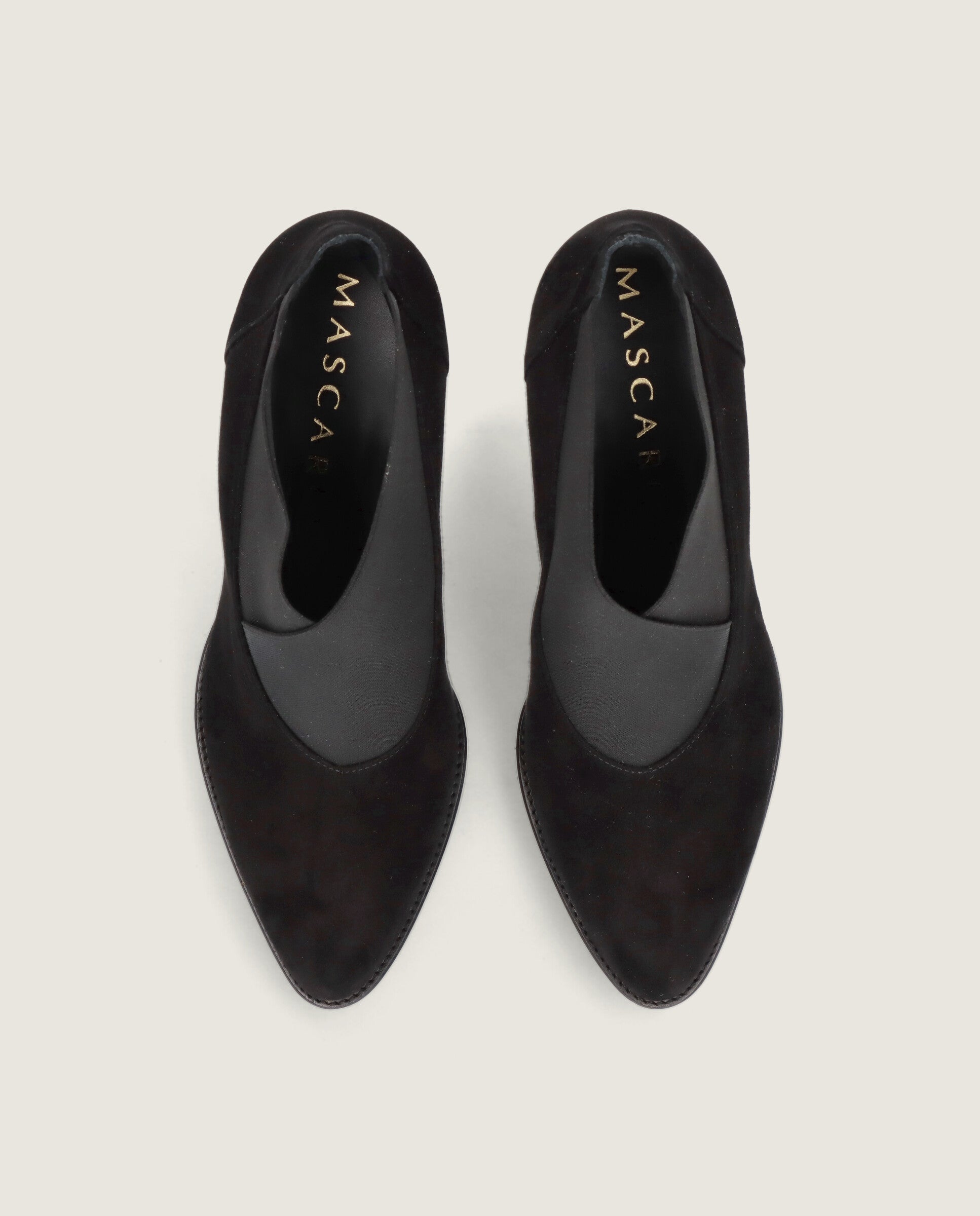 Alternative view of Julie Black Suede Ankle Boots by Mascaro