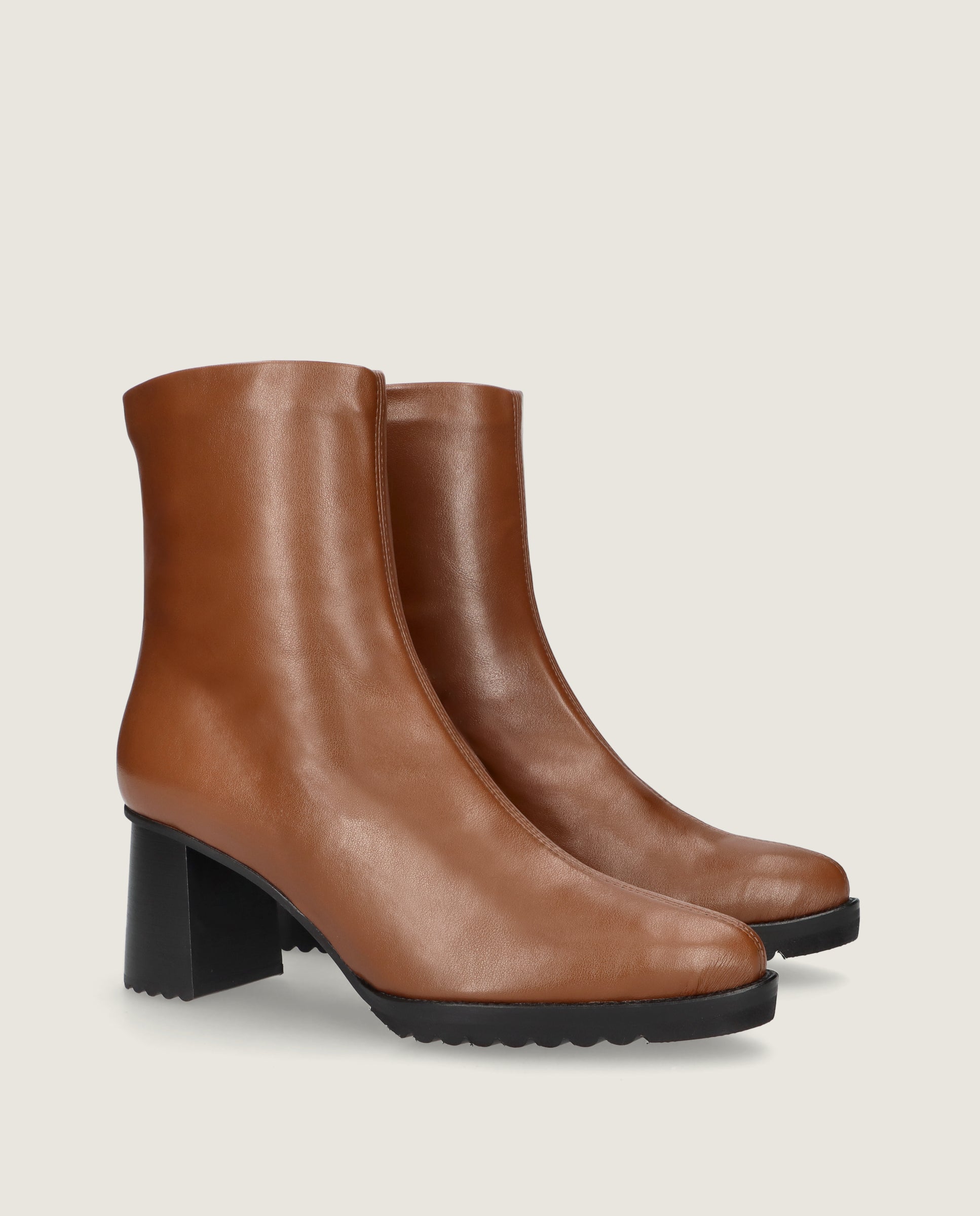 Botines Julie Marrones Tejidos