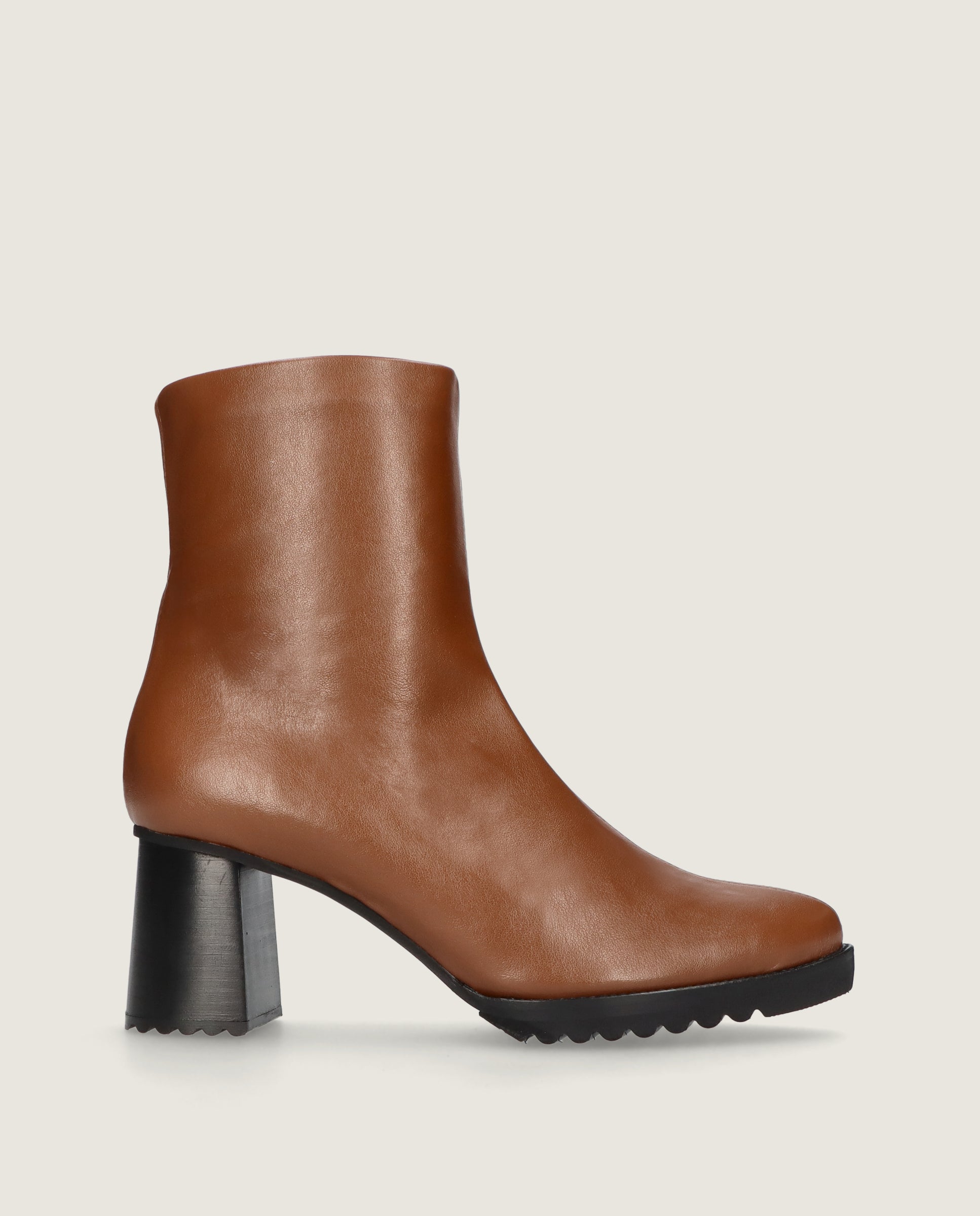 Botines Julie Marrones Tejidos