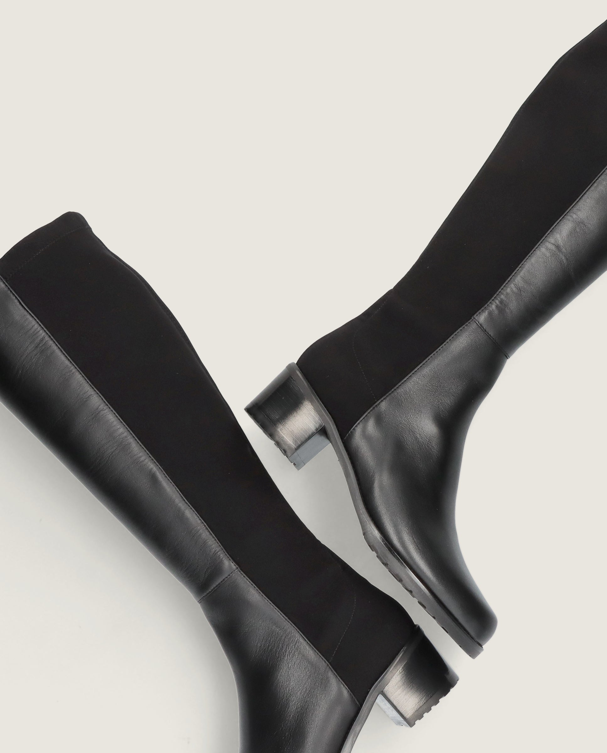 Bottes tissées noires Claudette