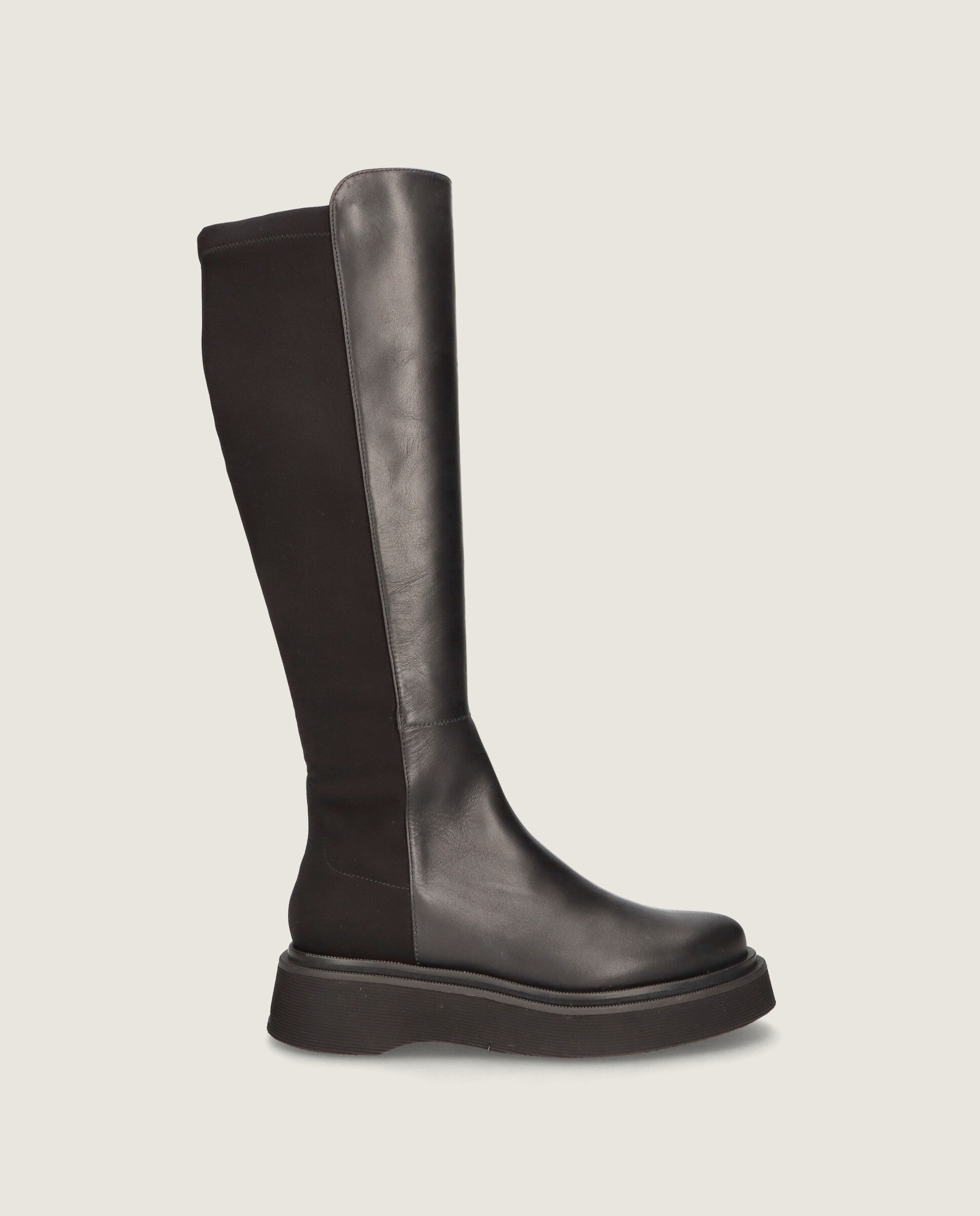 Gewebte Catherine Stiefeletten in Schwarz