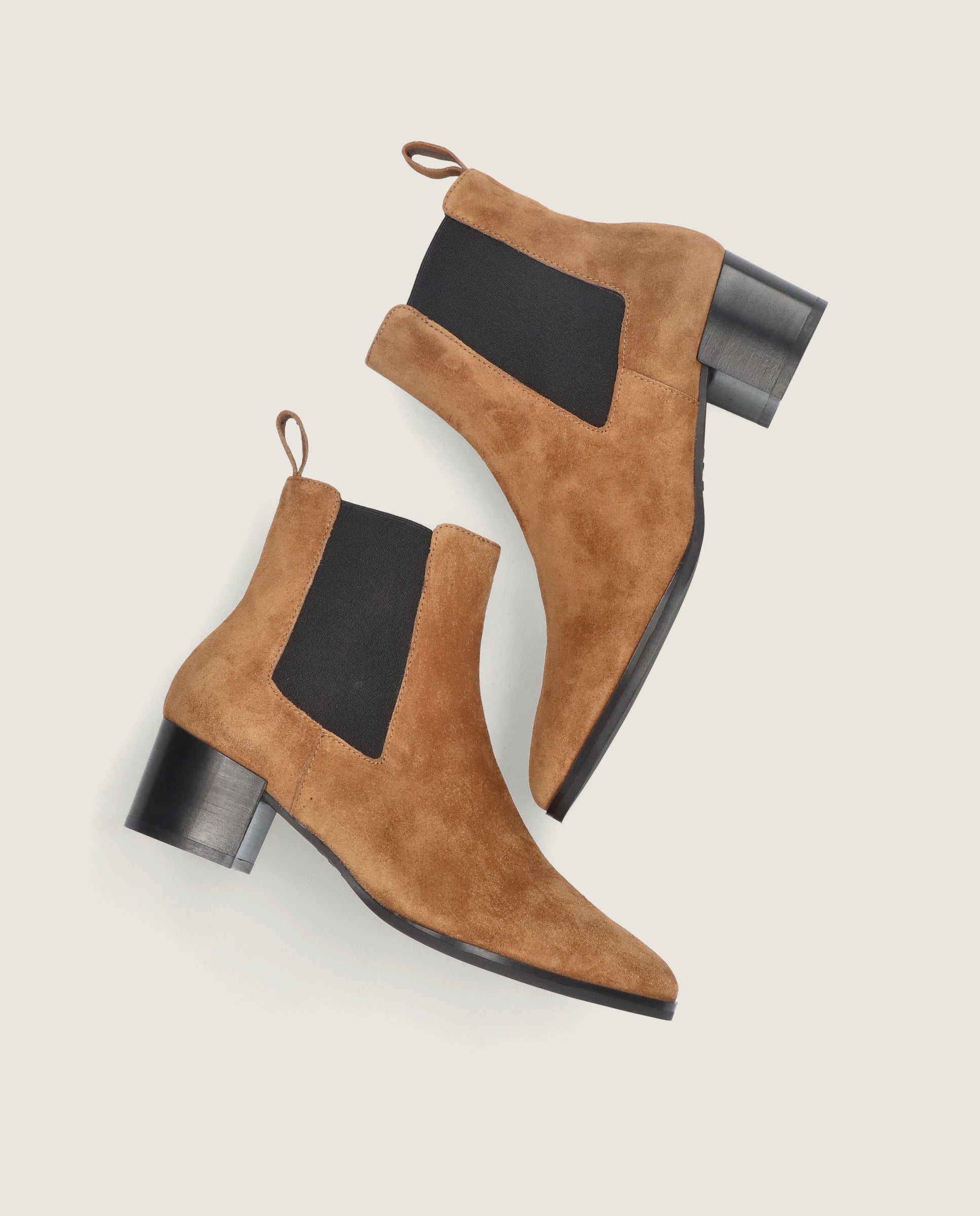 Bottines en daim marron Sharon