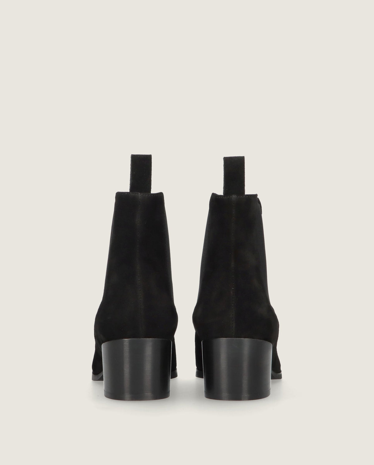Sharon Black Suede Ankle Boots