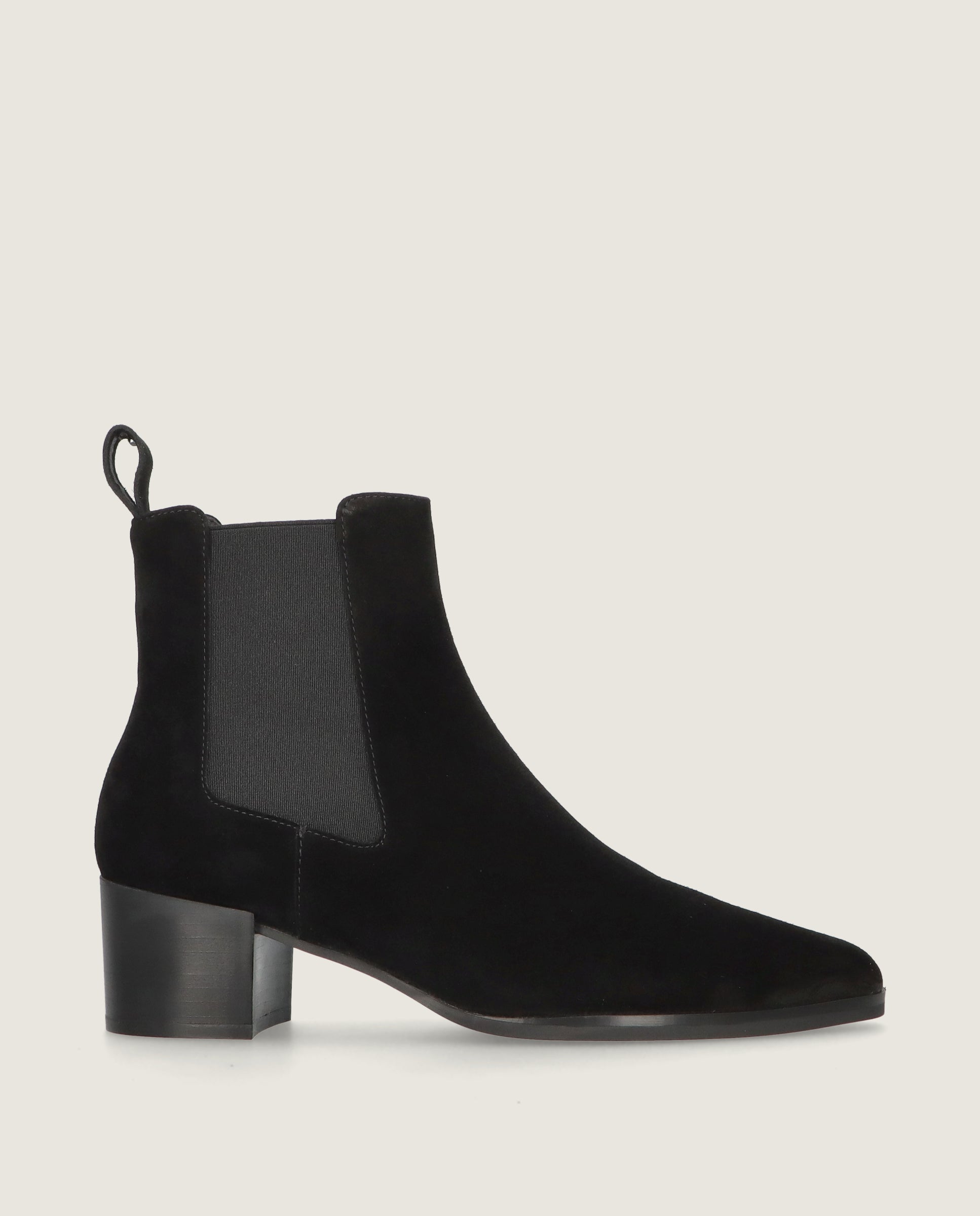 Bottines en daim noir Sharon