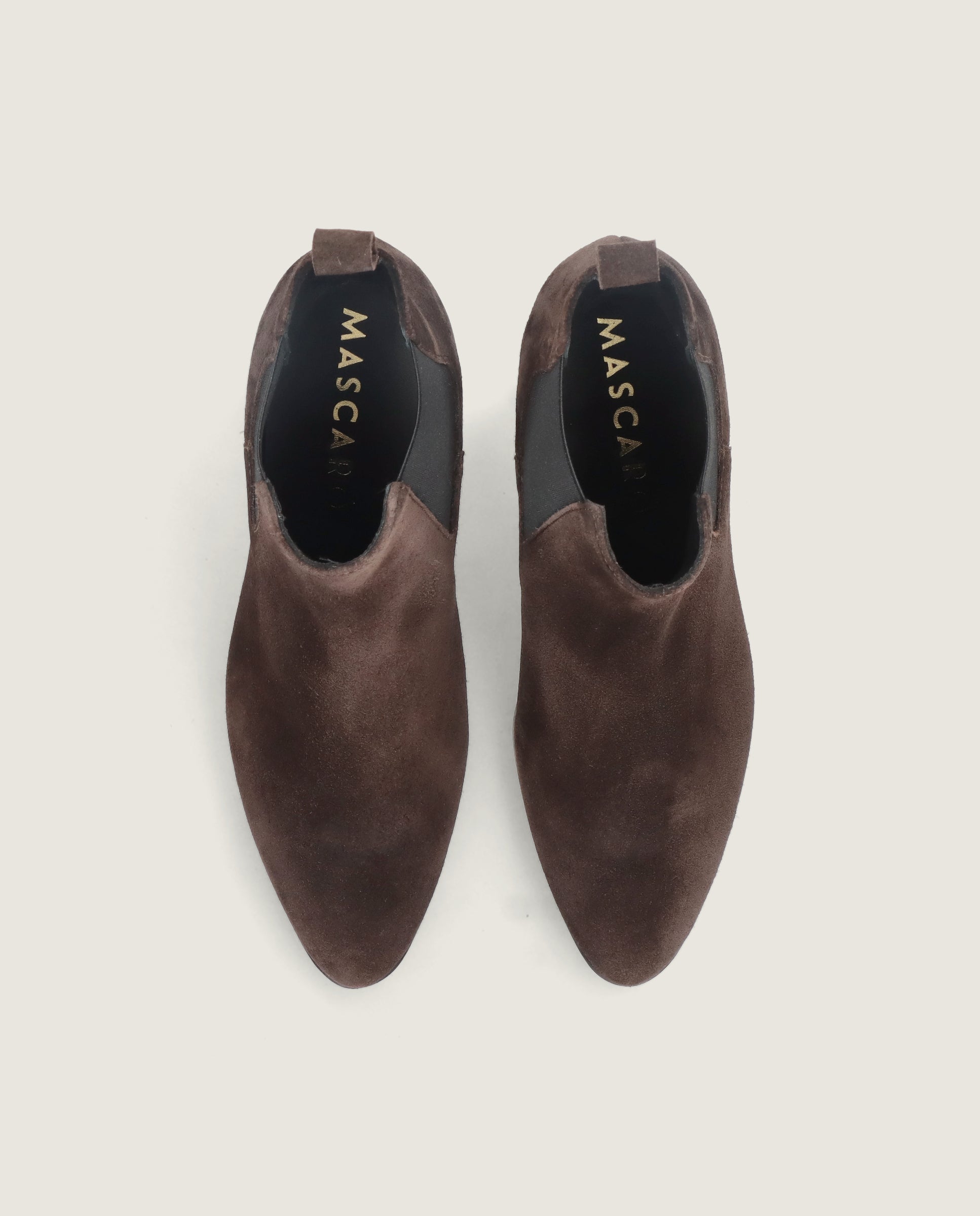 Alternative view of Botines Sharon Marrones Ante by Mascaro