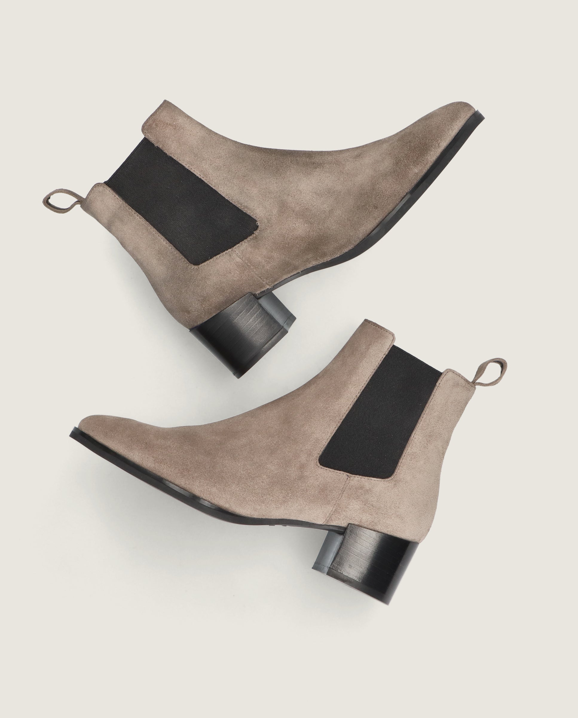 Sharon Grey Suede Ankle Boots