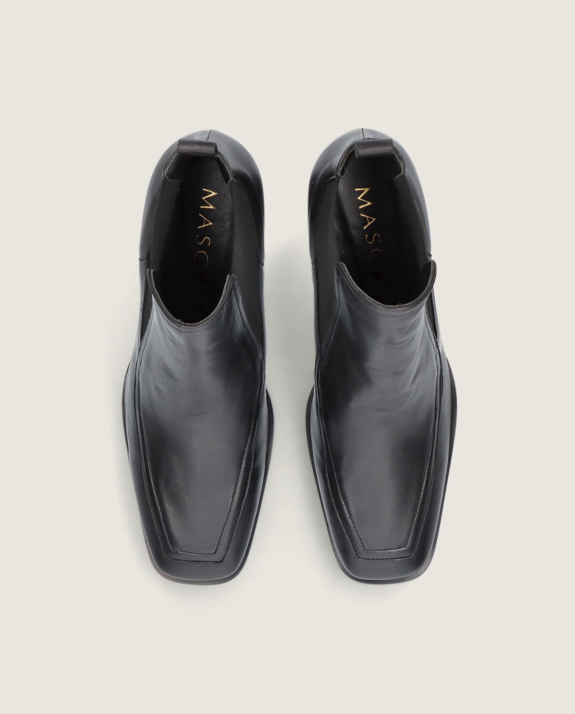 Vue alternative de Bottines en cuir noir Shirin par Mascaro
