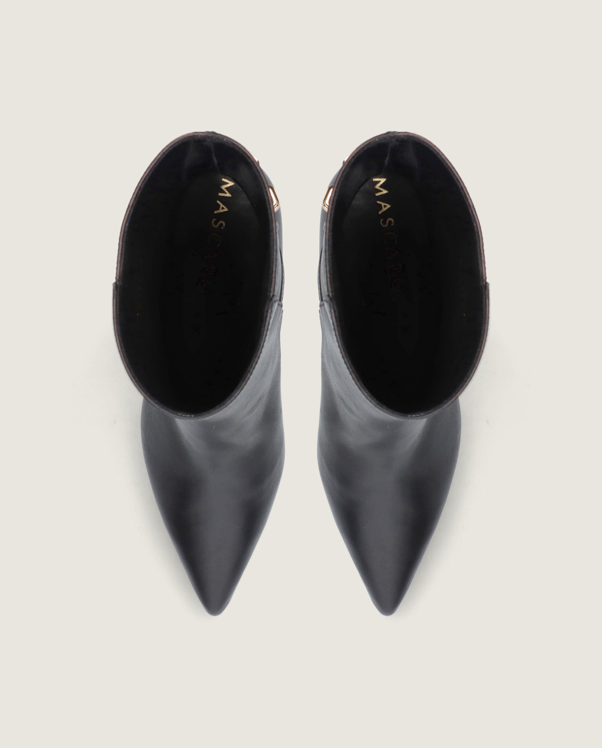 Alternative view of Renata Black Leather Ankle Boots by Mascaro