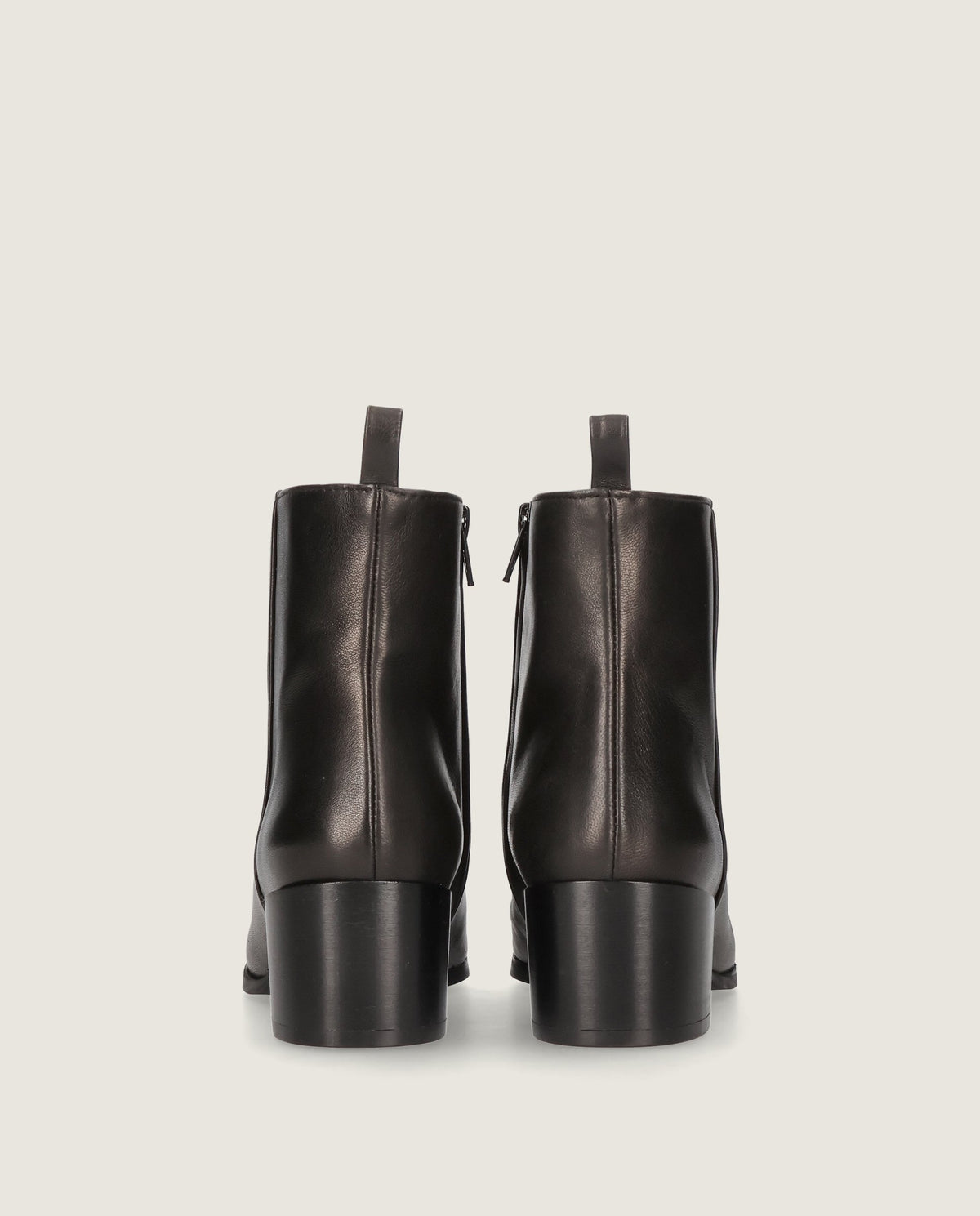 Bottes en cuir noir Sharon