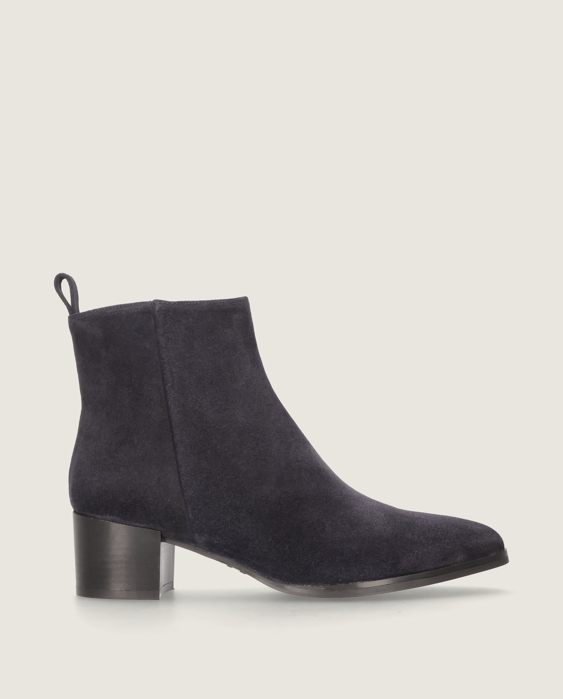 Sharon Blue Suede Ankle Boots