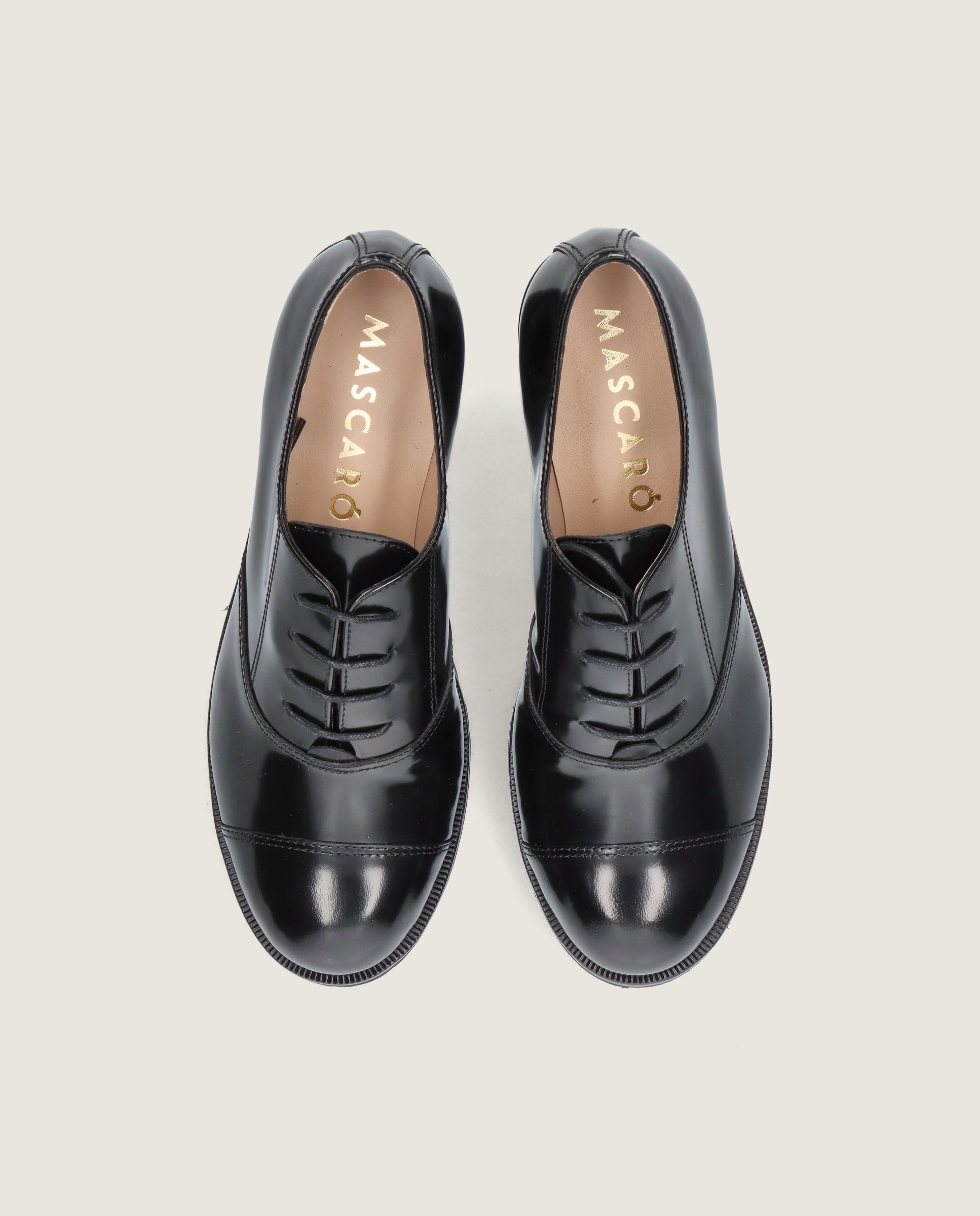 Alternative view of Zapatos Acordonados June Negros Piel by Mascaro