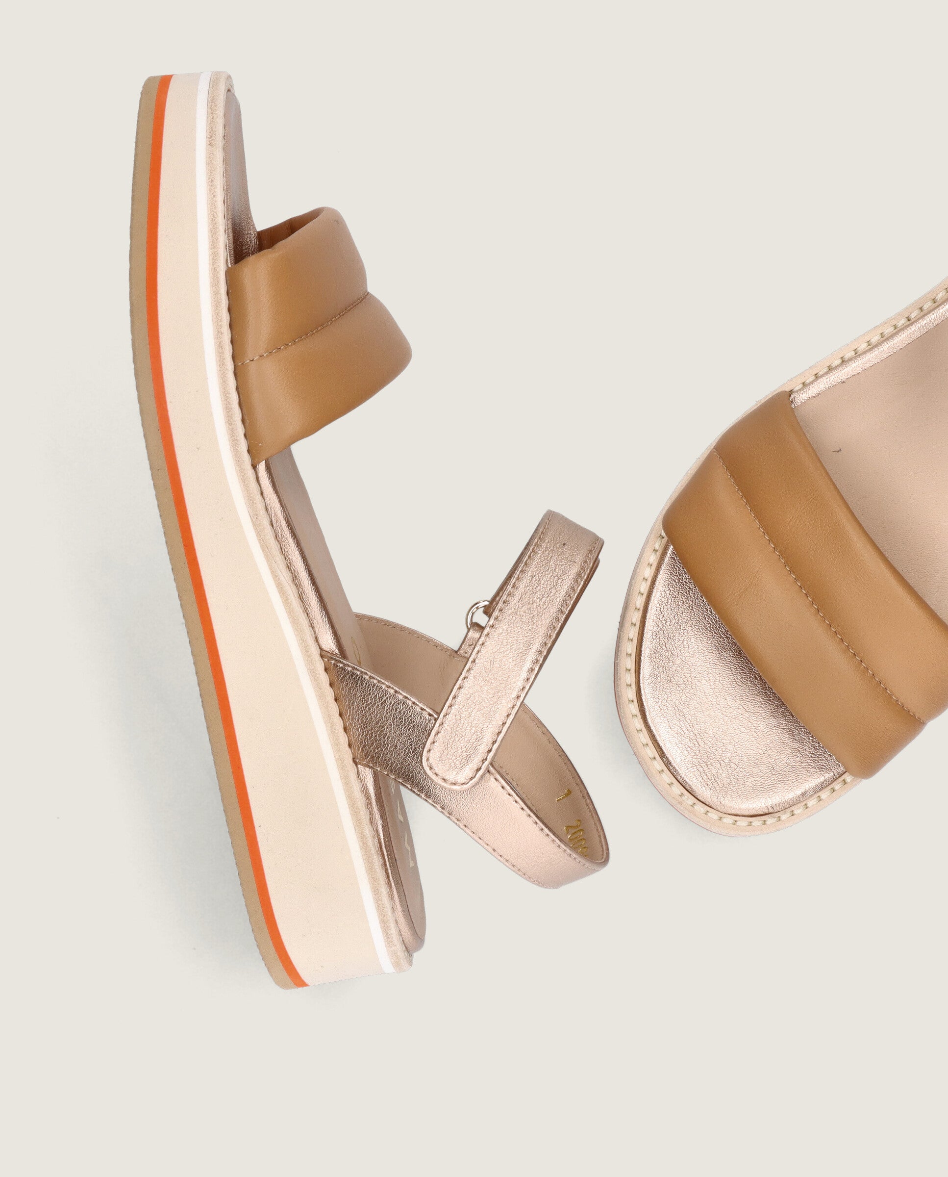 Sandalias Lygia Marrones Piel