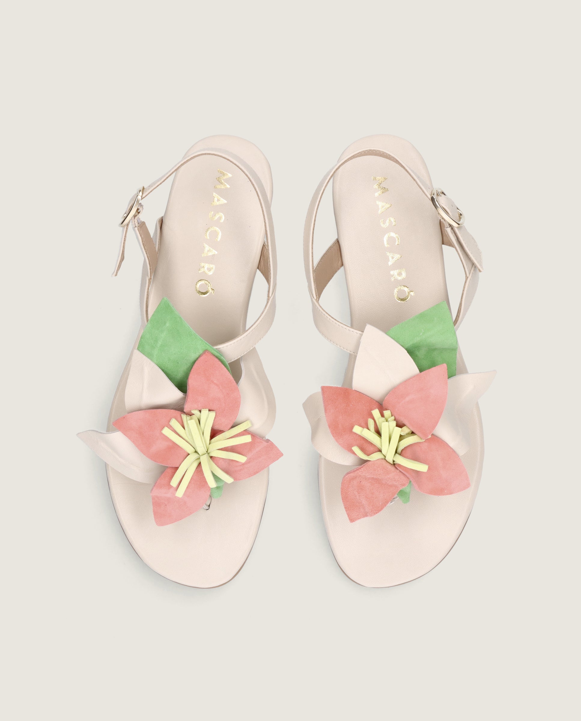 Alternative view of Sandalias Lygia Blancos Piel by Mascaro