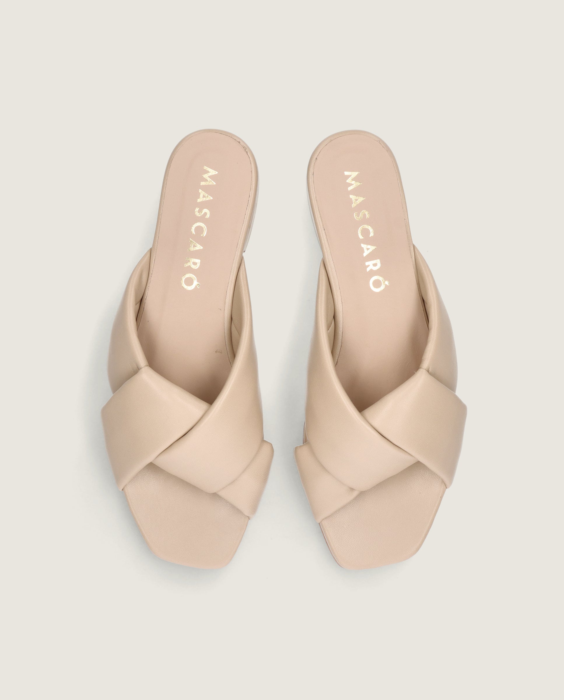 Vista alternativa de Sandalias Eva Marrones Piel por Mascaro