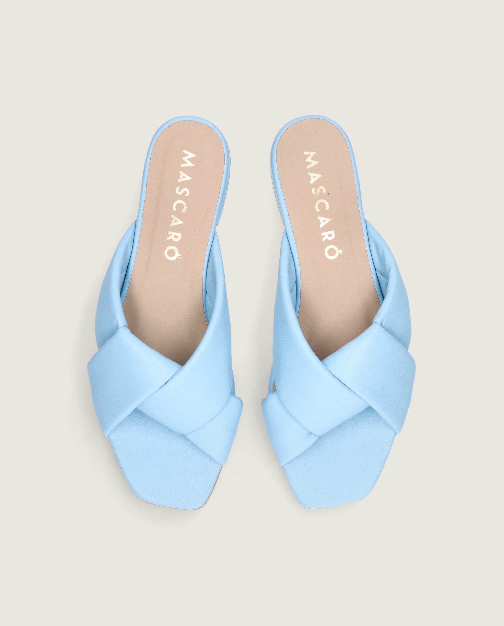 Sandalias Eva Azules Piel