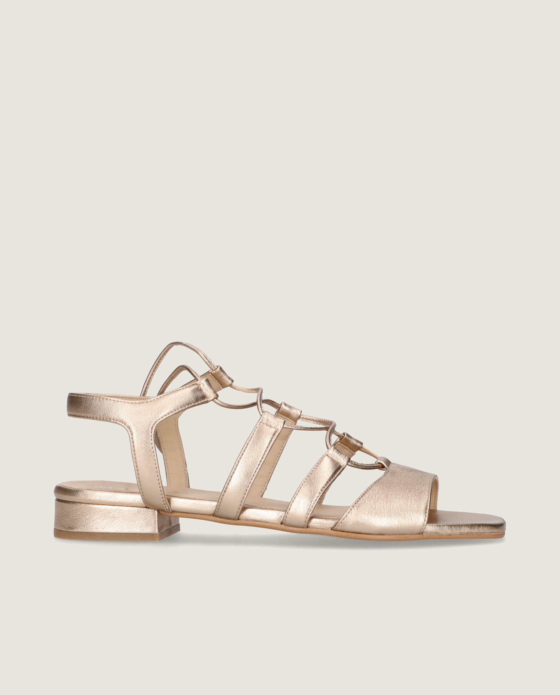 Sandalias Eva Dorados Pieles metalizadas