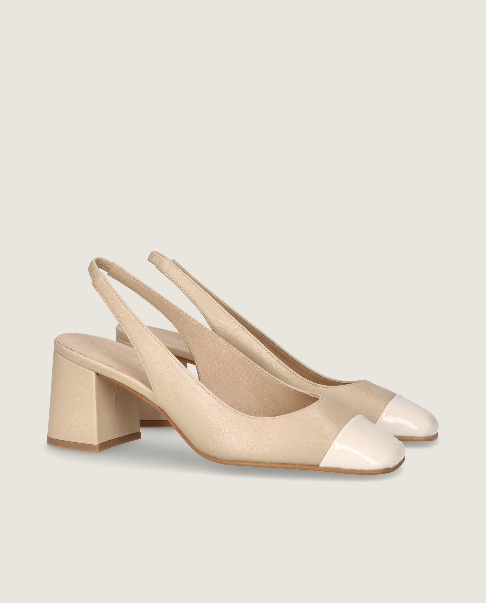 Image of Anuk Brown Leather Pumps by Mascaro