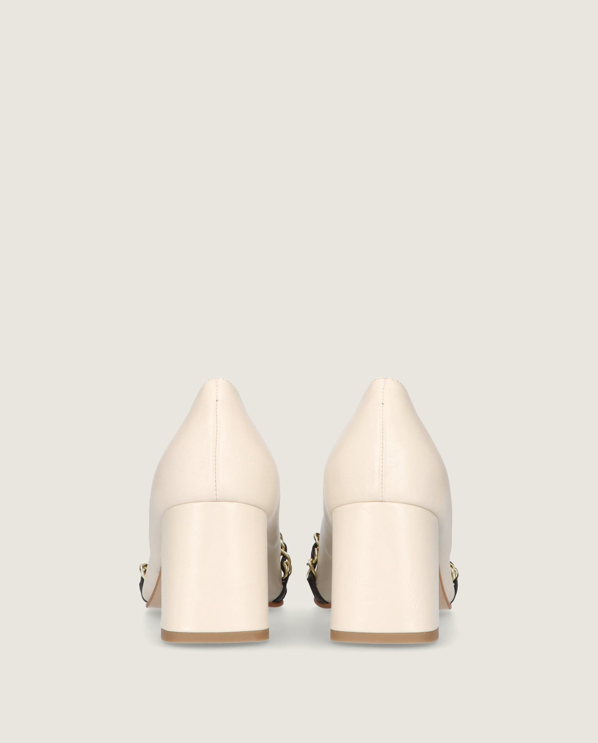 Anuk White Leather Loafers