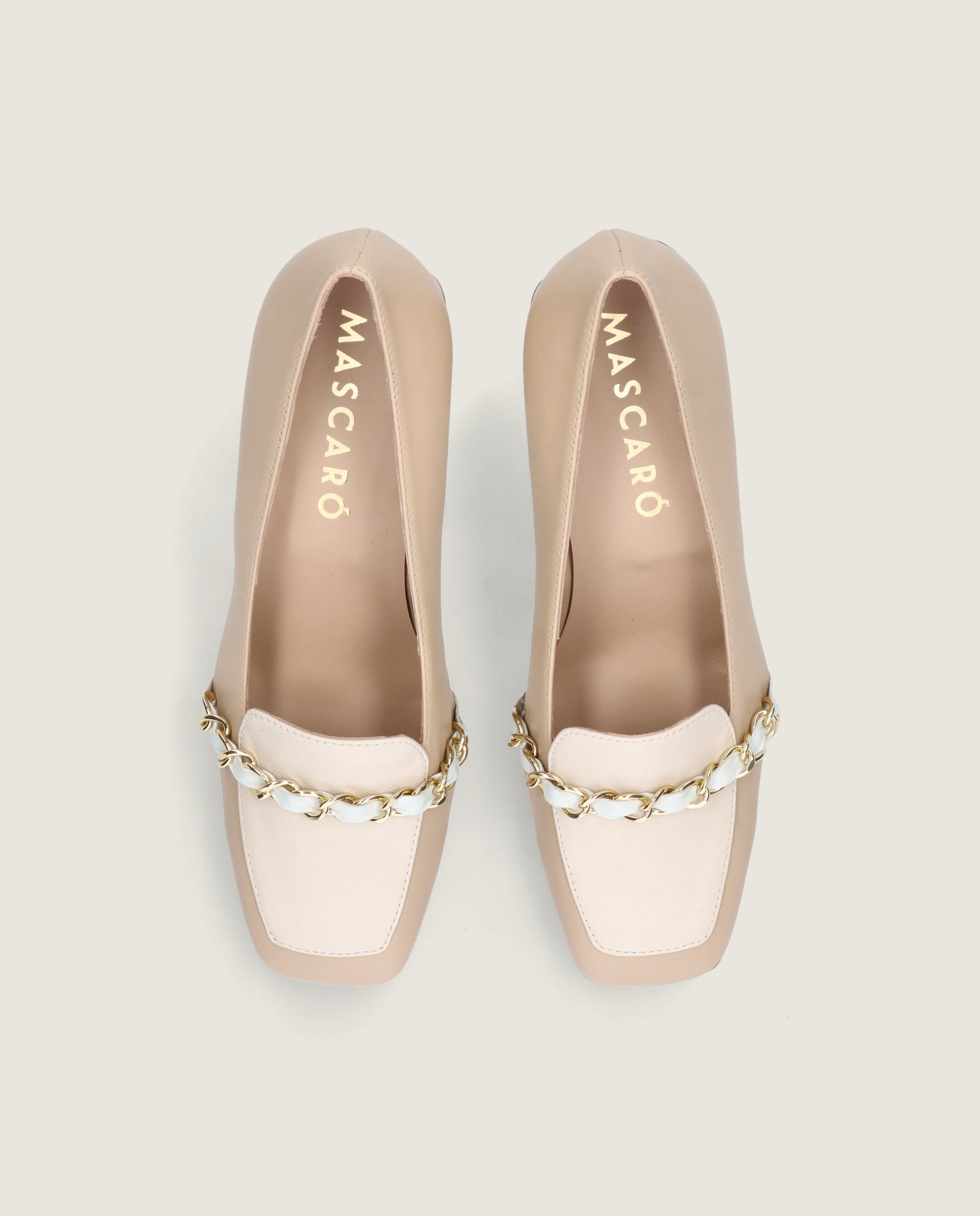 Mocassins Anuk en cuir beige