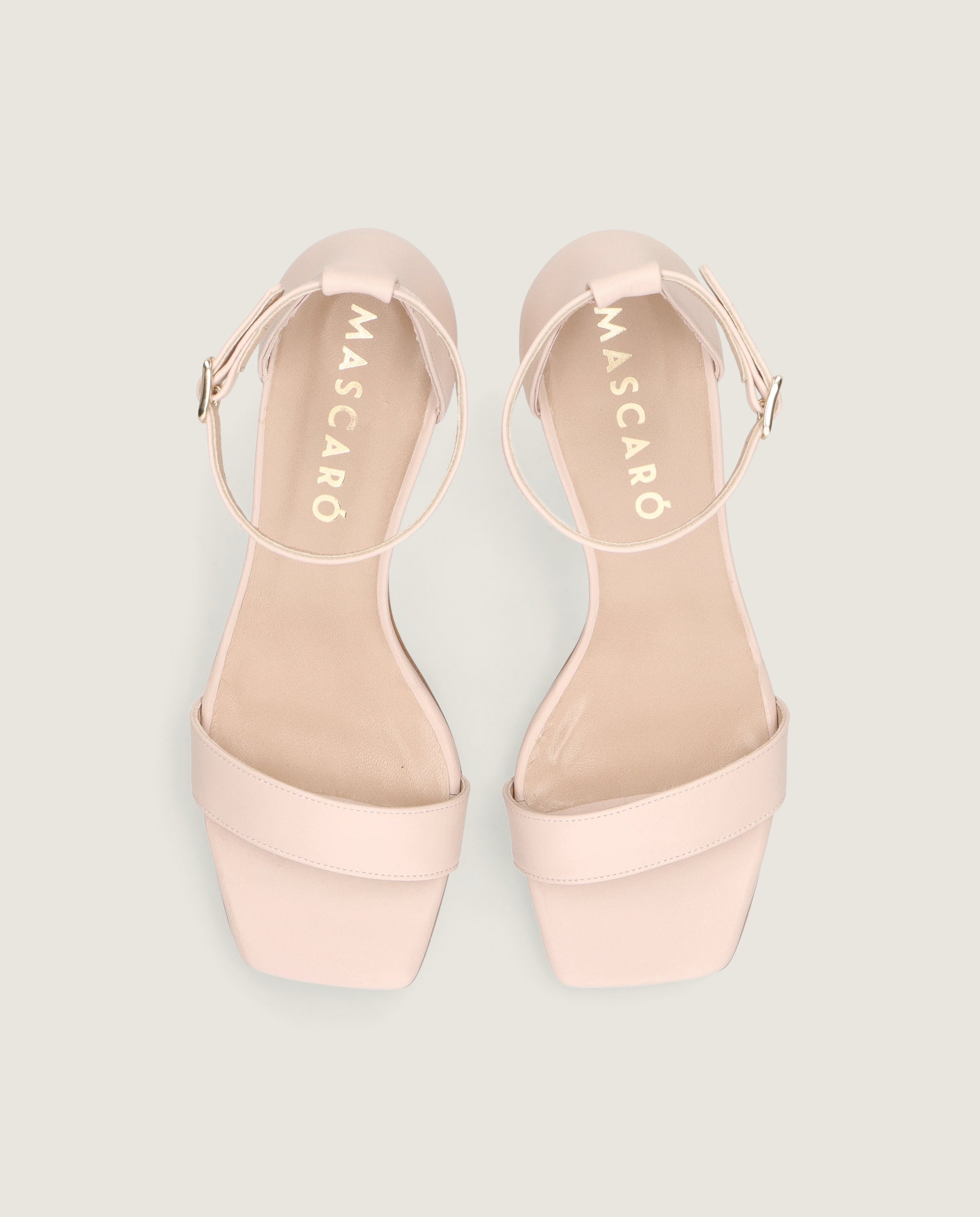 Annie Sandal in make up pink leather