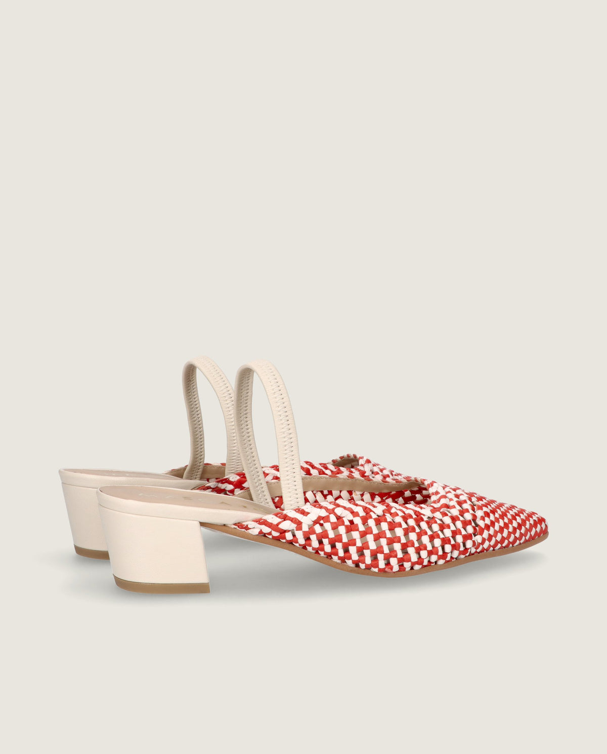 Greta Red Leather Pumps
