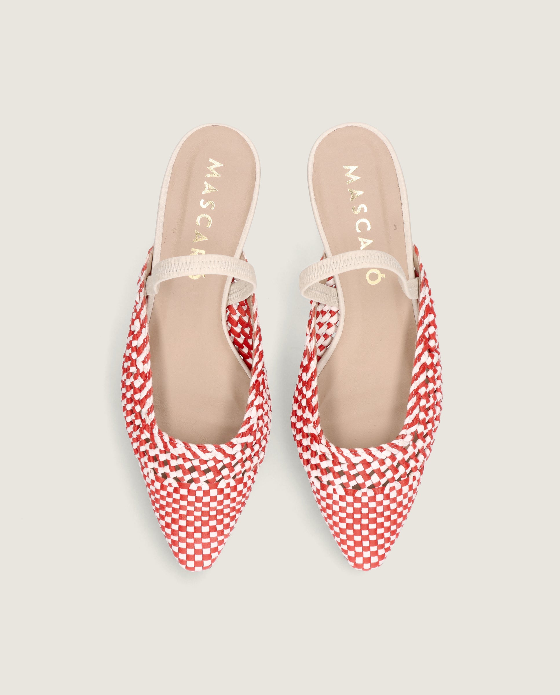 Greta Red Leather Pumps