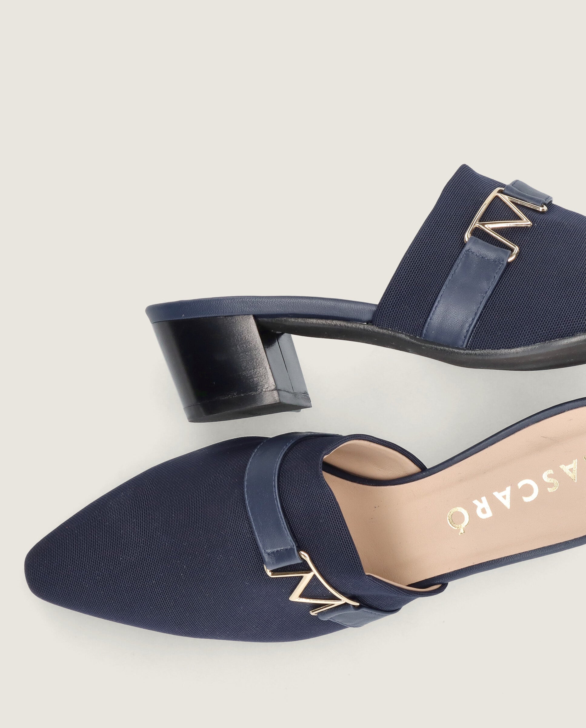 Mules Greta Azules Tejidos